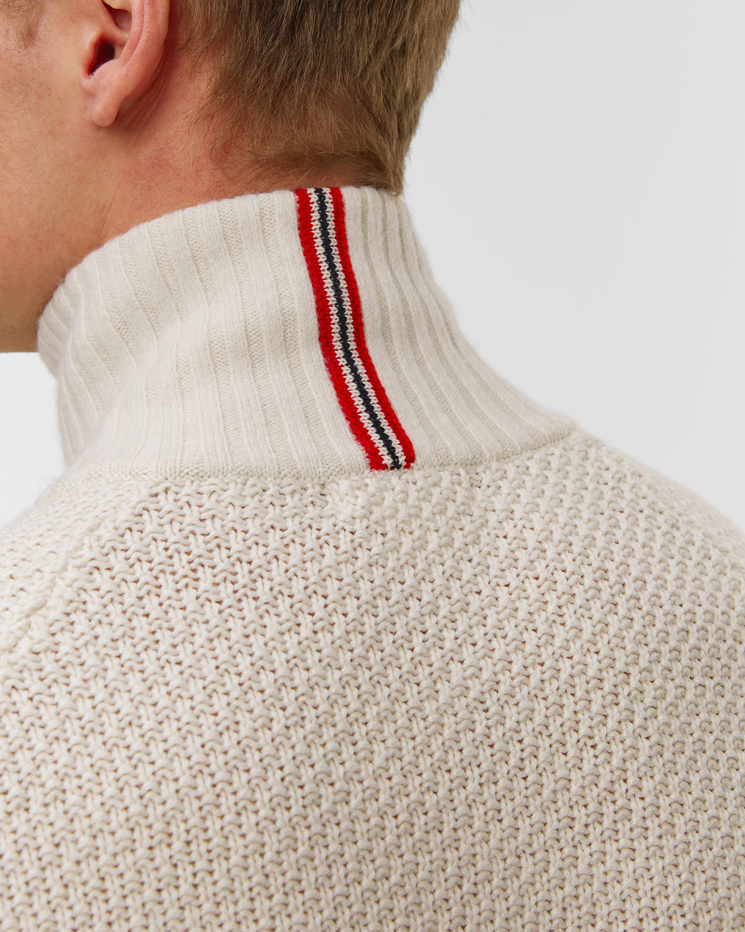 Dolcevita da sci da uomo Amundsen Sports Boiled Ski Sweater beige