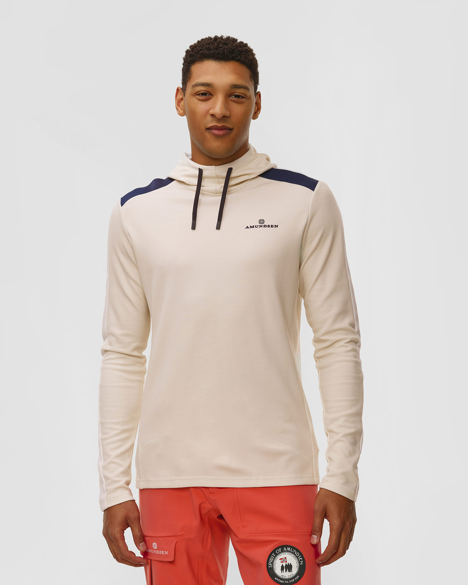 Bluza techniczna męska Amundsen 5Mila Hoodie biała