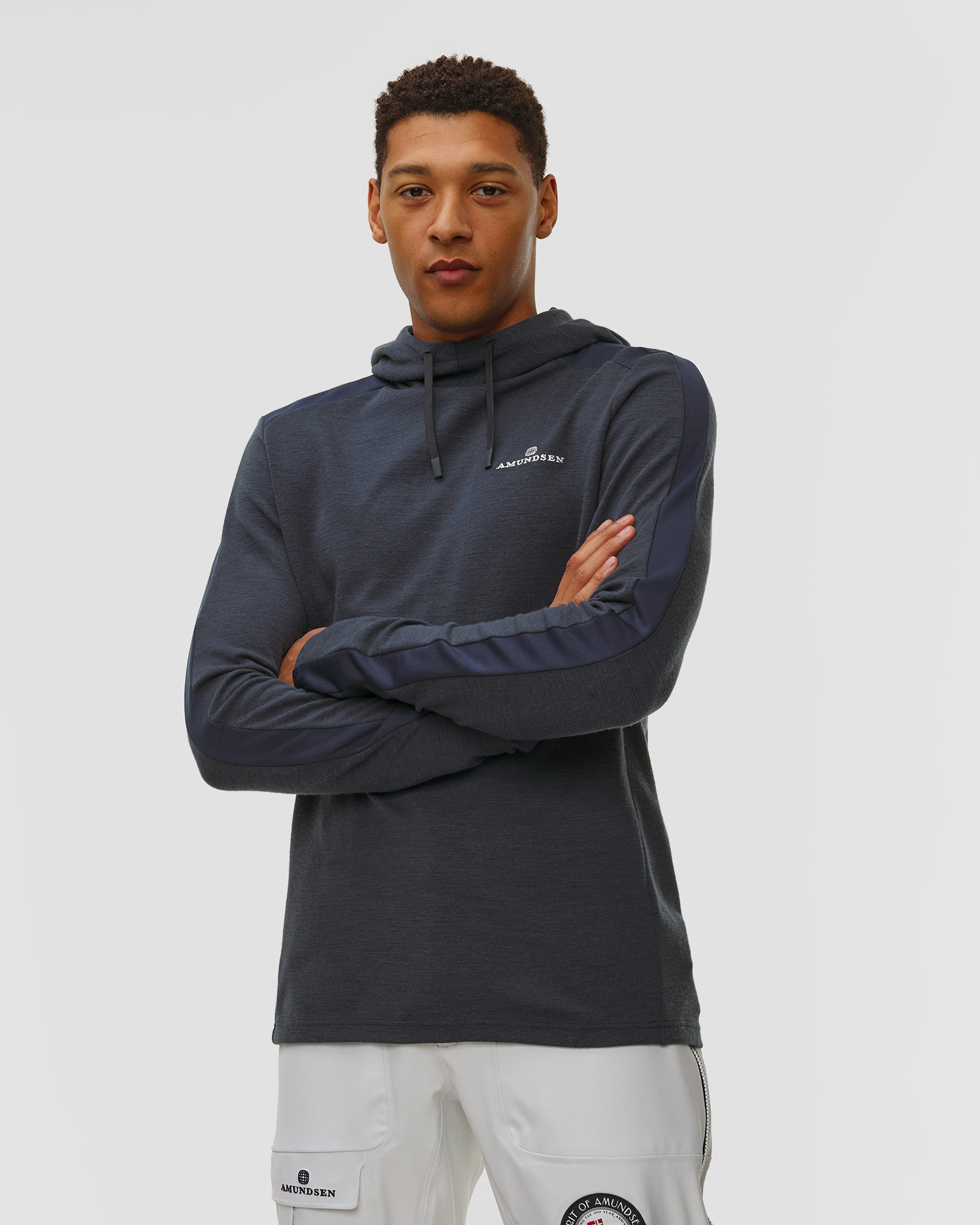 Pánská funkční mikina Amundsen 5Mila Hoodie v tmavě modré barvě
