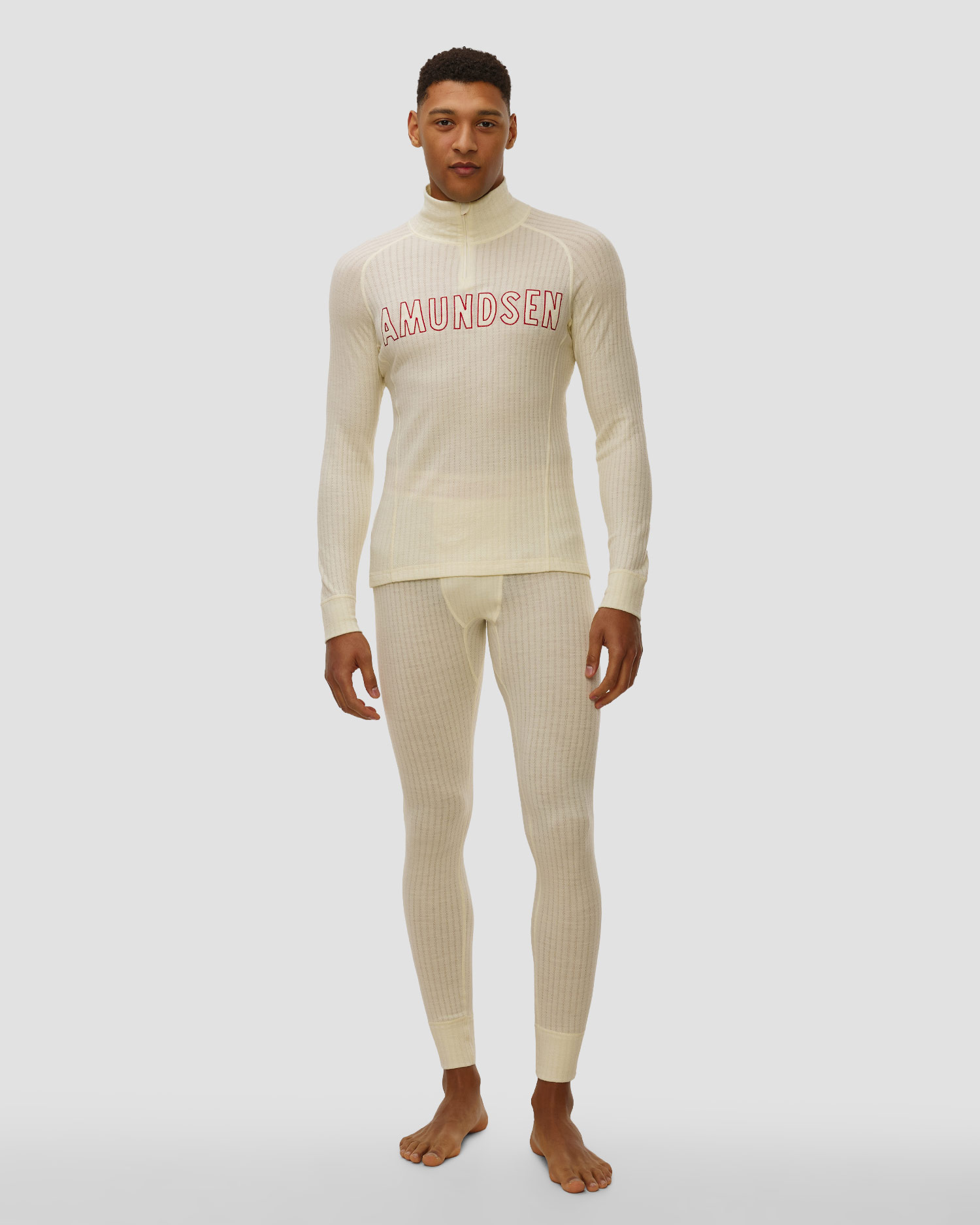 Col roulé en laine first layer pour hommes Amundsen Sports Hero'S Hide Half Zip