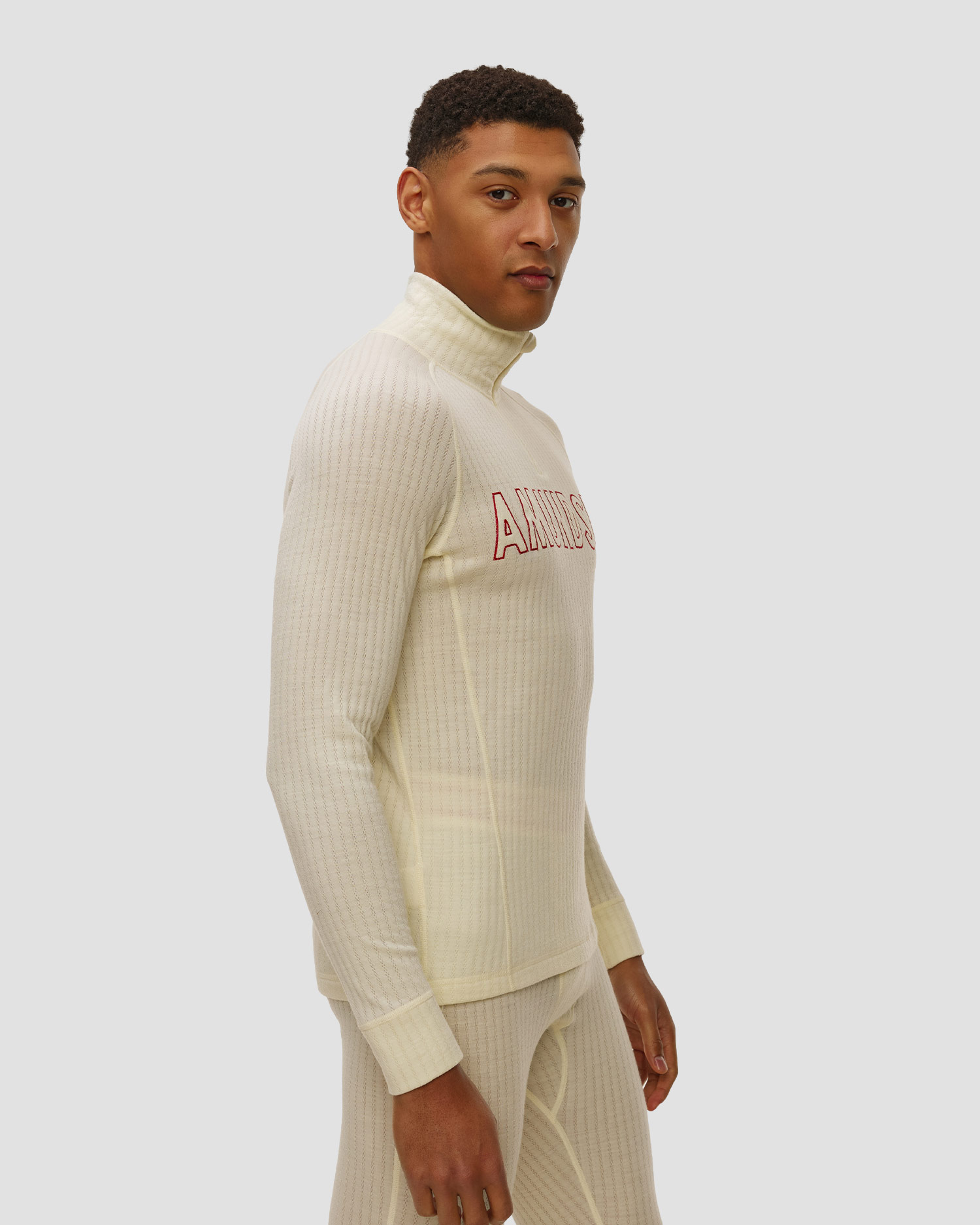 Col roulé en laine first layer pour hommes Amundsen Sports Hero'S Hide Half Zip
