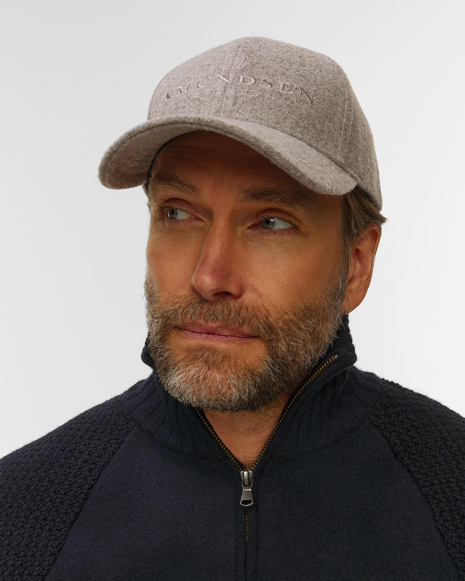 Czapka z daszkiem Amundsen Wool Cap szara