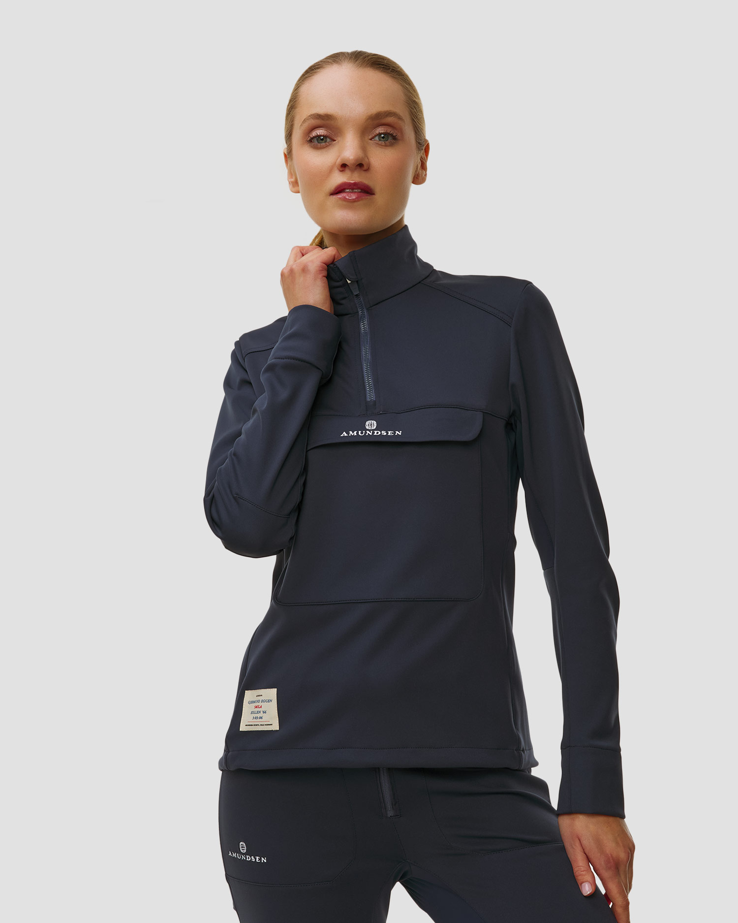 Veste softshell bleu marine pour femmes Amundsen Sports 5Mila Anorak