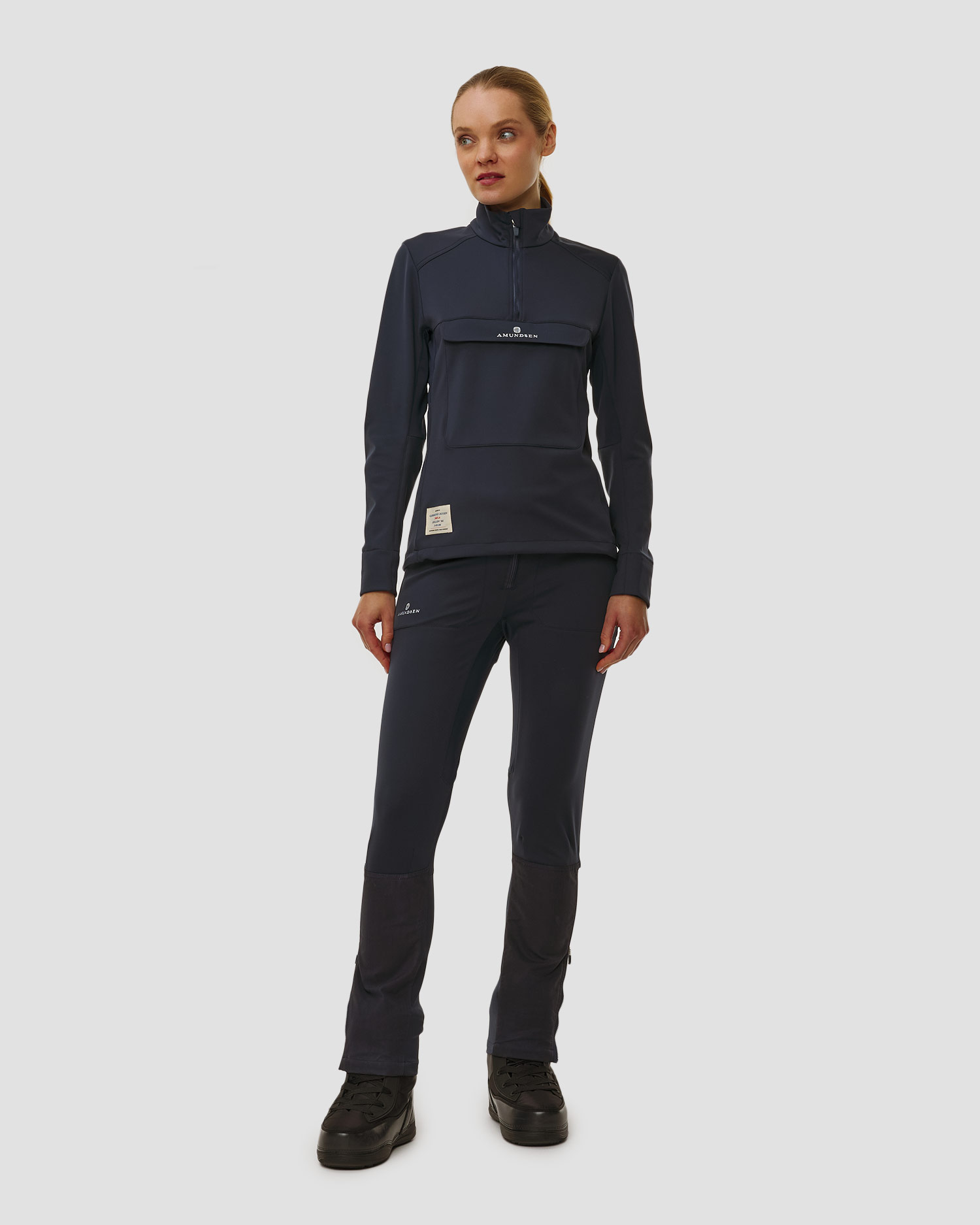 Spodnie softshellowe damskie Amundsen Sports 5Mila Pants granatowe