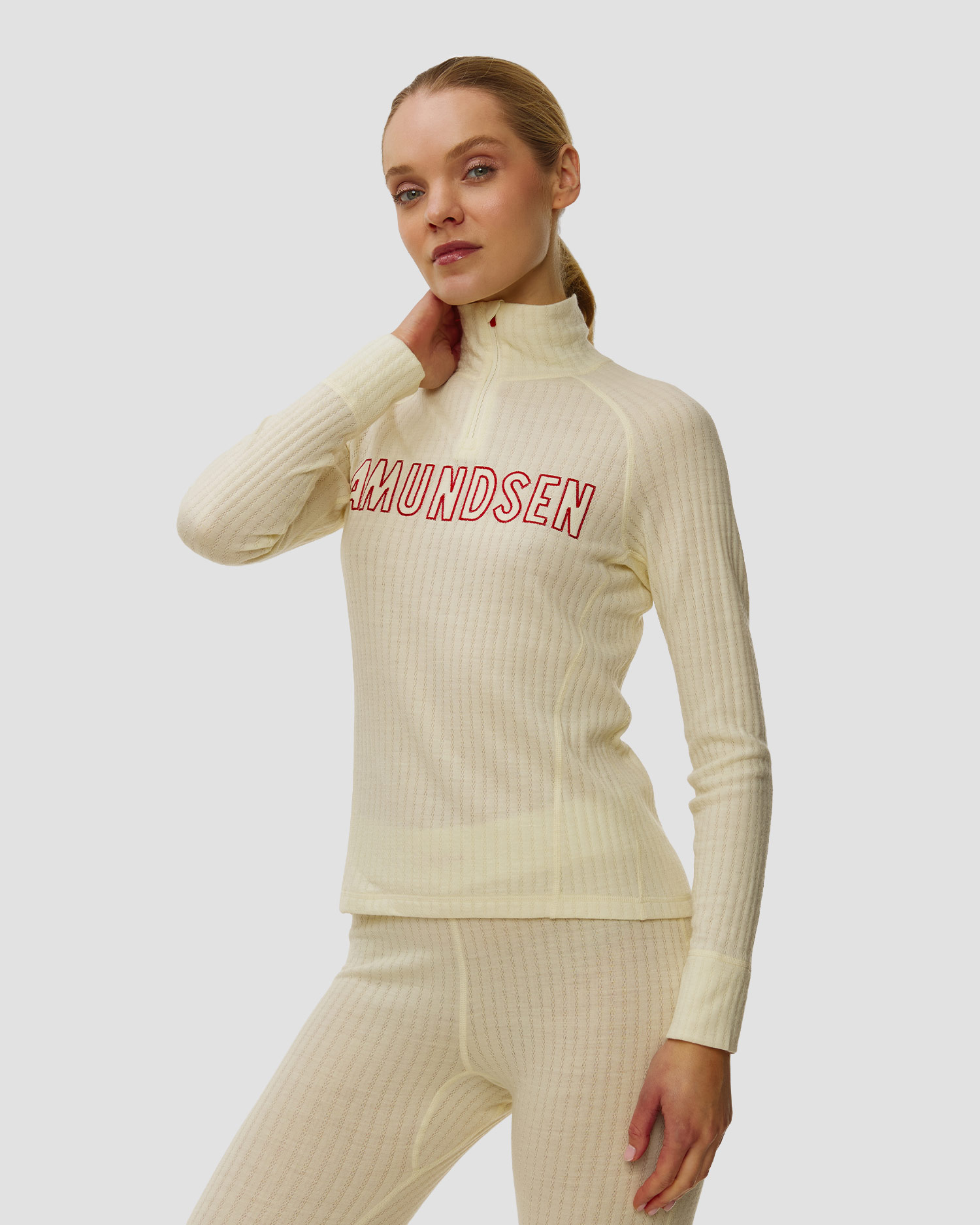 Col roulé en laine first layer pour femmes Amundsen Sports Hero'S Hide Half Zip