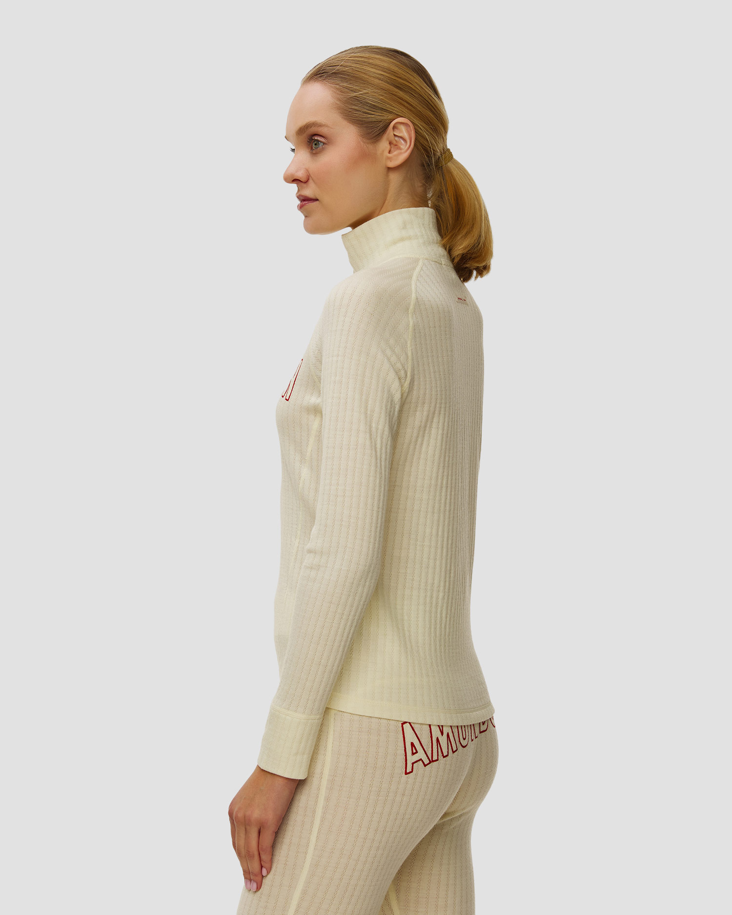 Col roulé en laine first layer pour femmes Amundsen Sports Hero'S Hide Half Zip