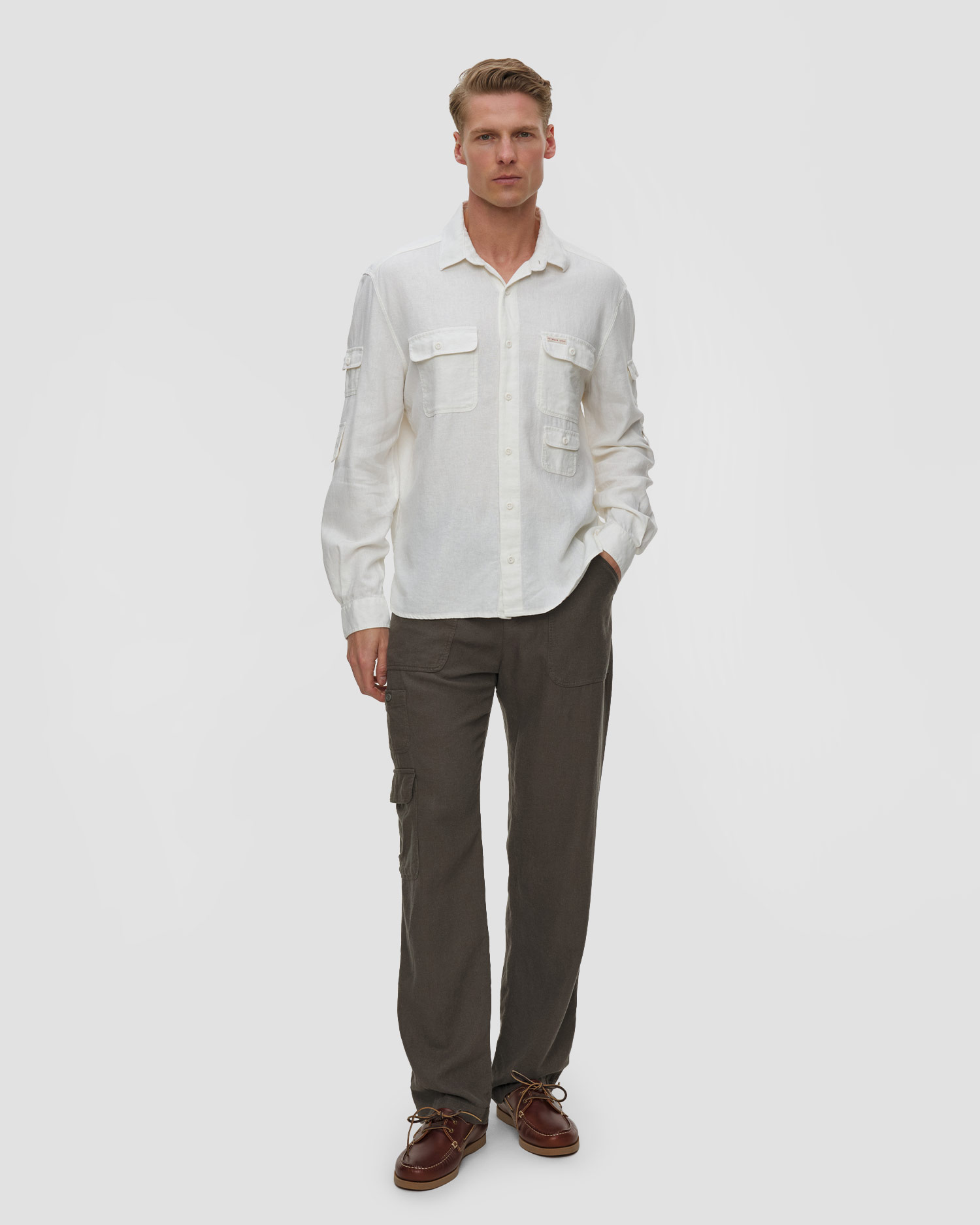 Cămașă pentru bărbați Amundsen Sports Traveller's Linen Shirt