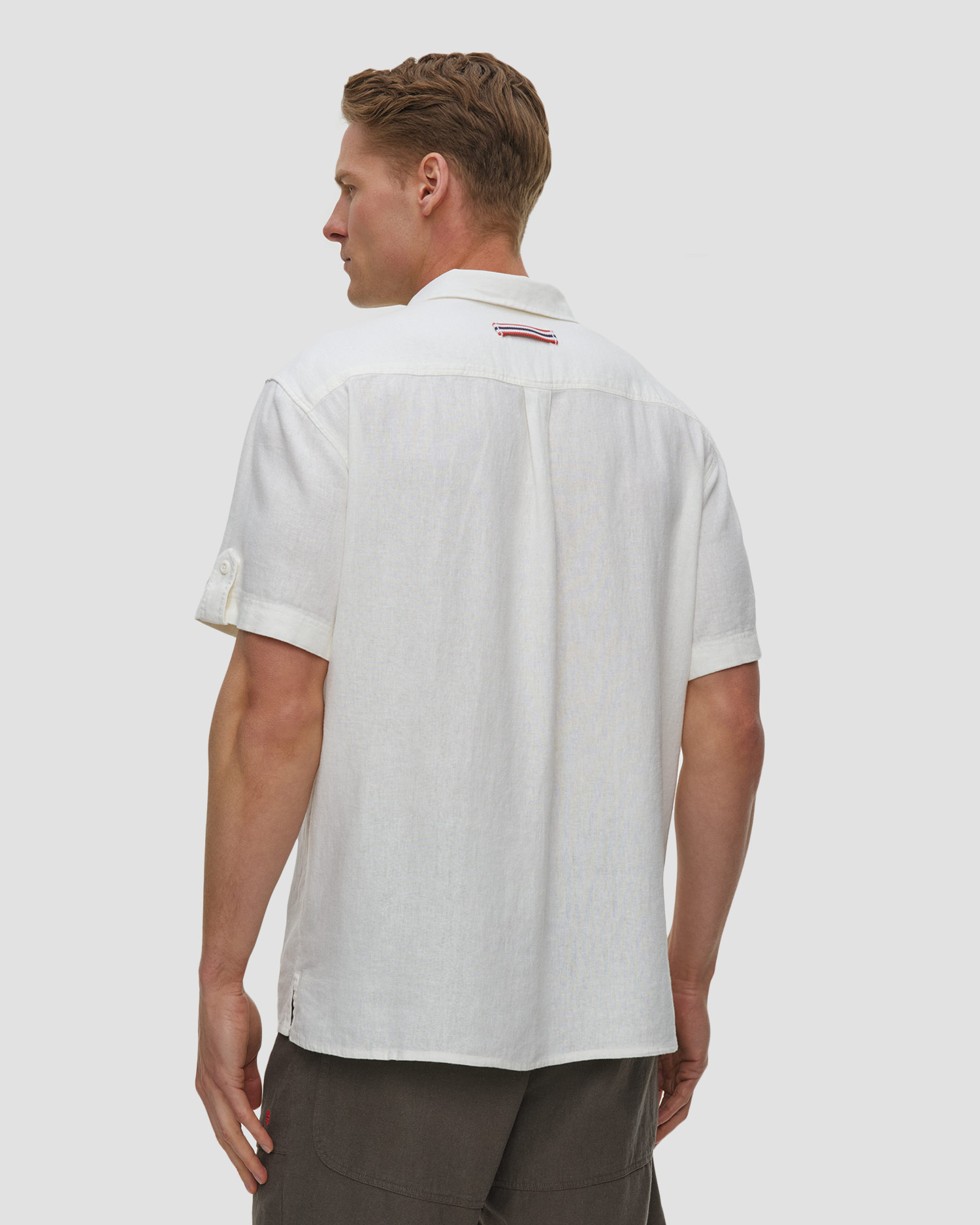 Cămașă cu mânecă scurtă pentru bărbați Amundsen Sports Traveller's Linen SS