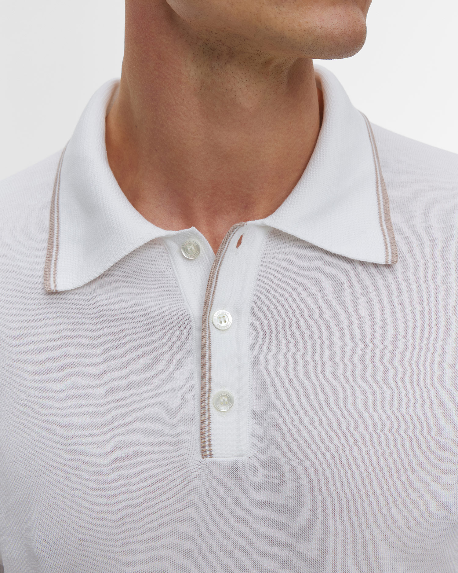 Men's cotton polo Sea Island Pashmere