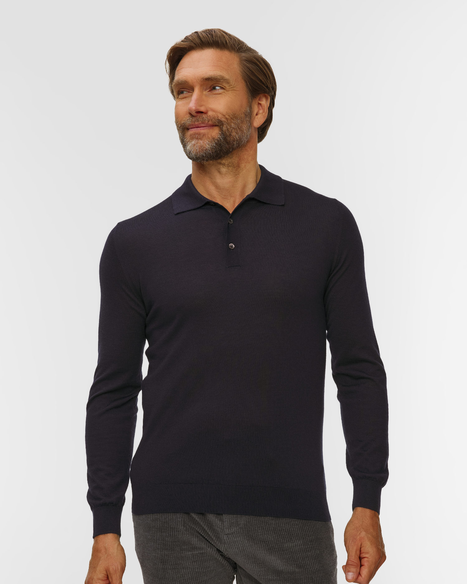 Pashmere Herren-Polopullover aus Kaschmir