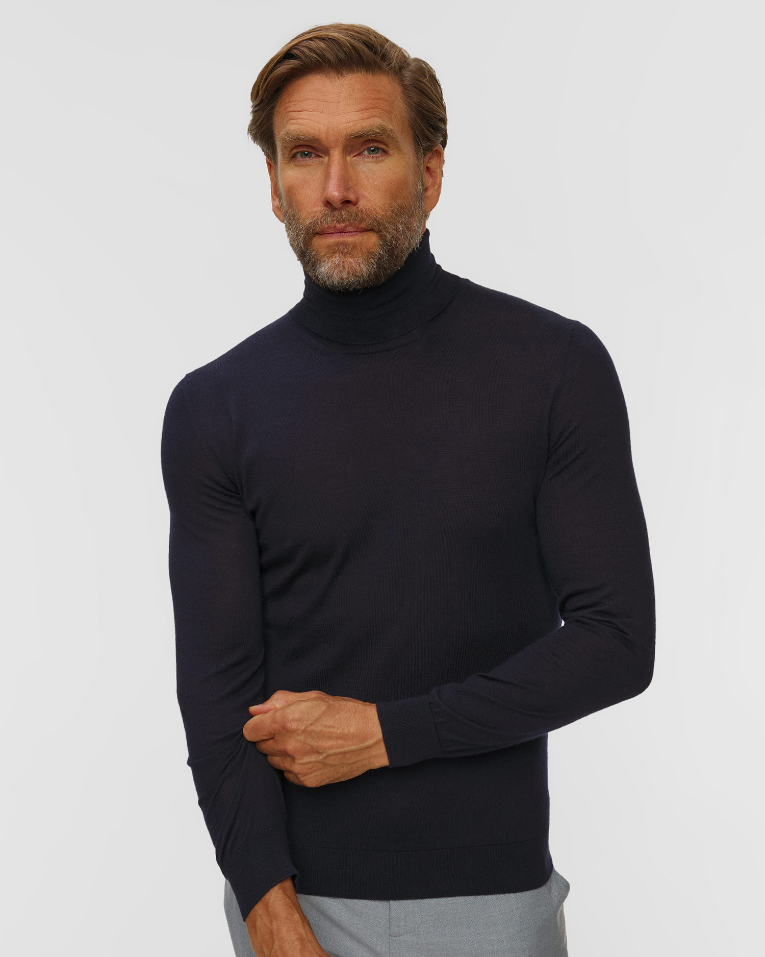 Pashmere Herren-Rollkragenpullover aus Kaschmir
