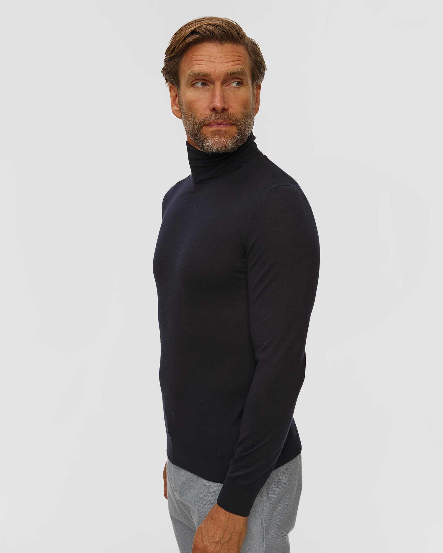 Pashmere Herren-Rollkragenpullover aus Kaschmir