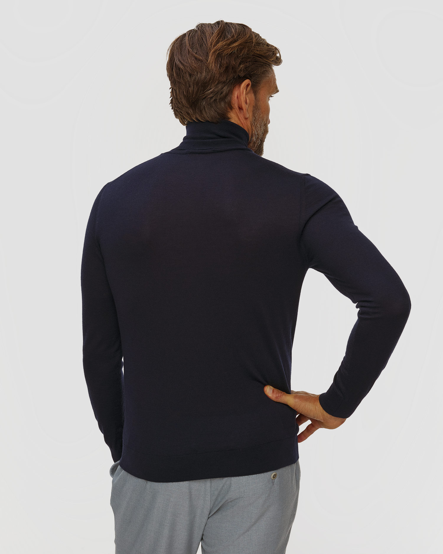 Pashmere Herren-Rollkragenpullover aus Kaschmir