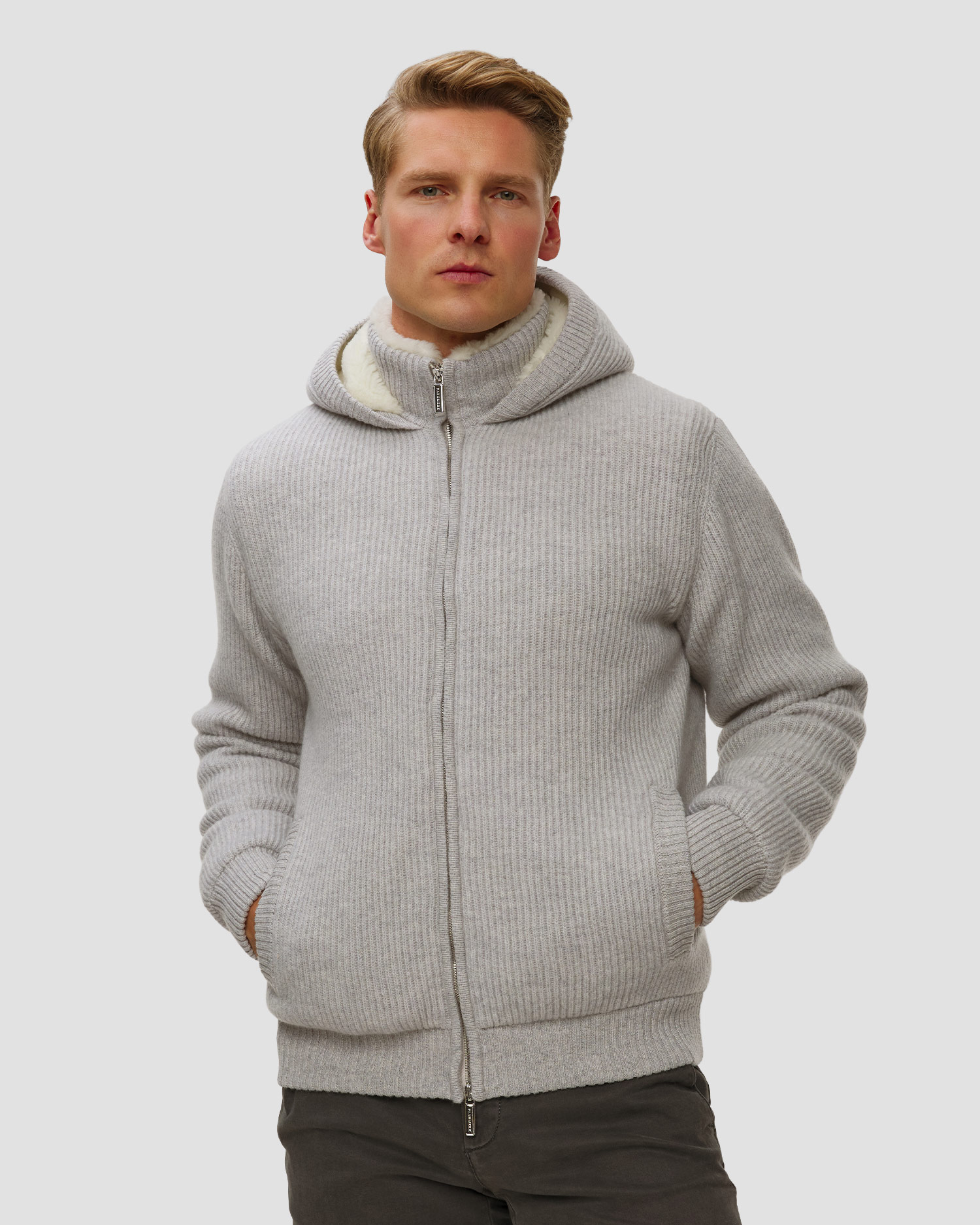 Pashmere Wolljacke für Herren