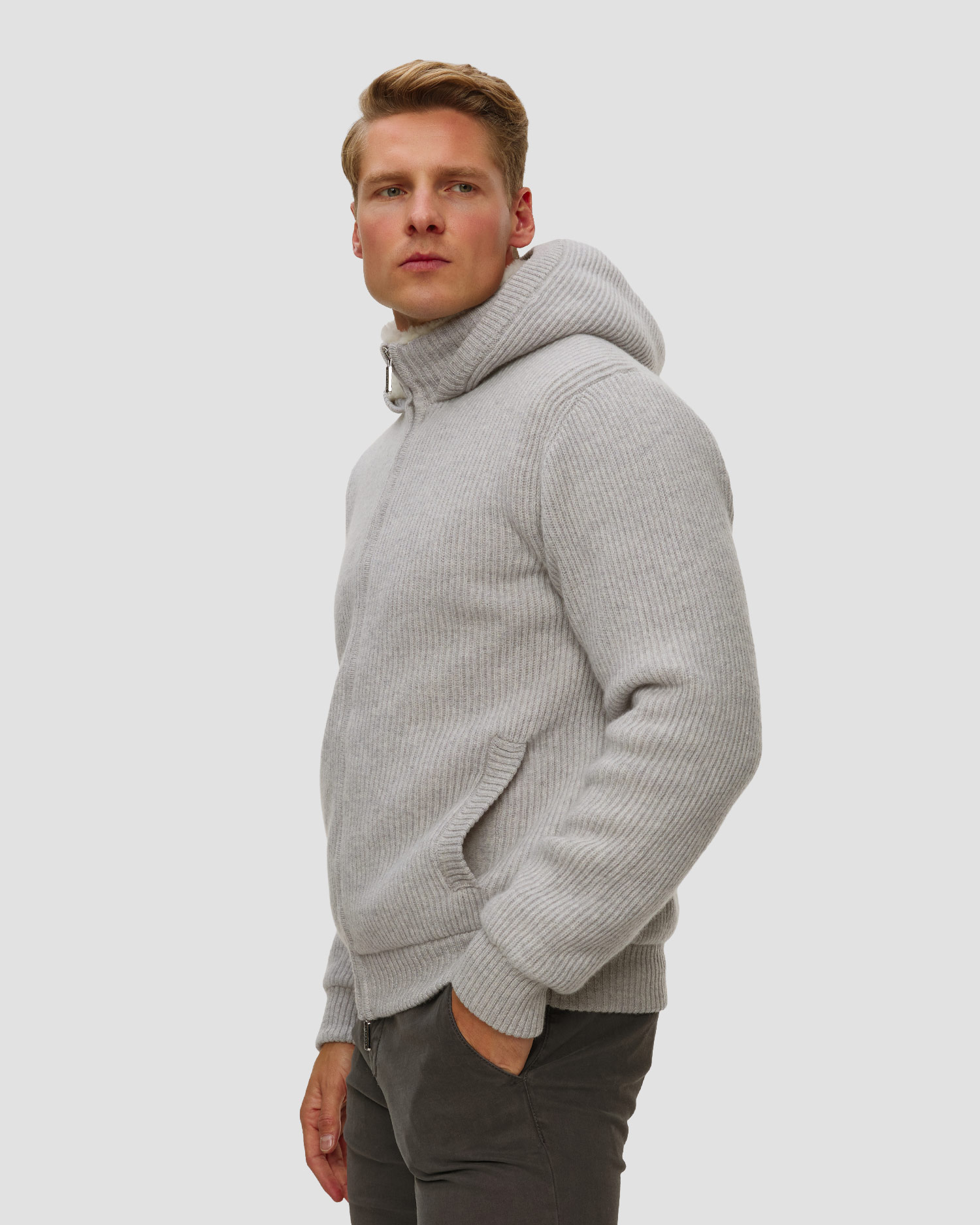 Pashmere Wolljacke für Herren