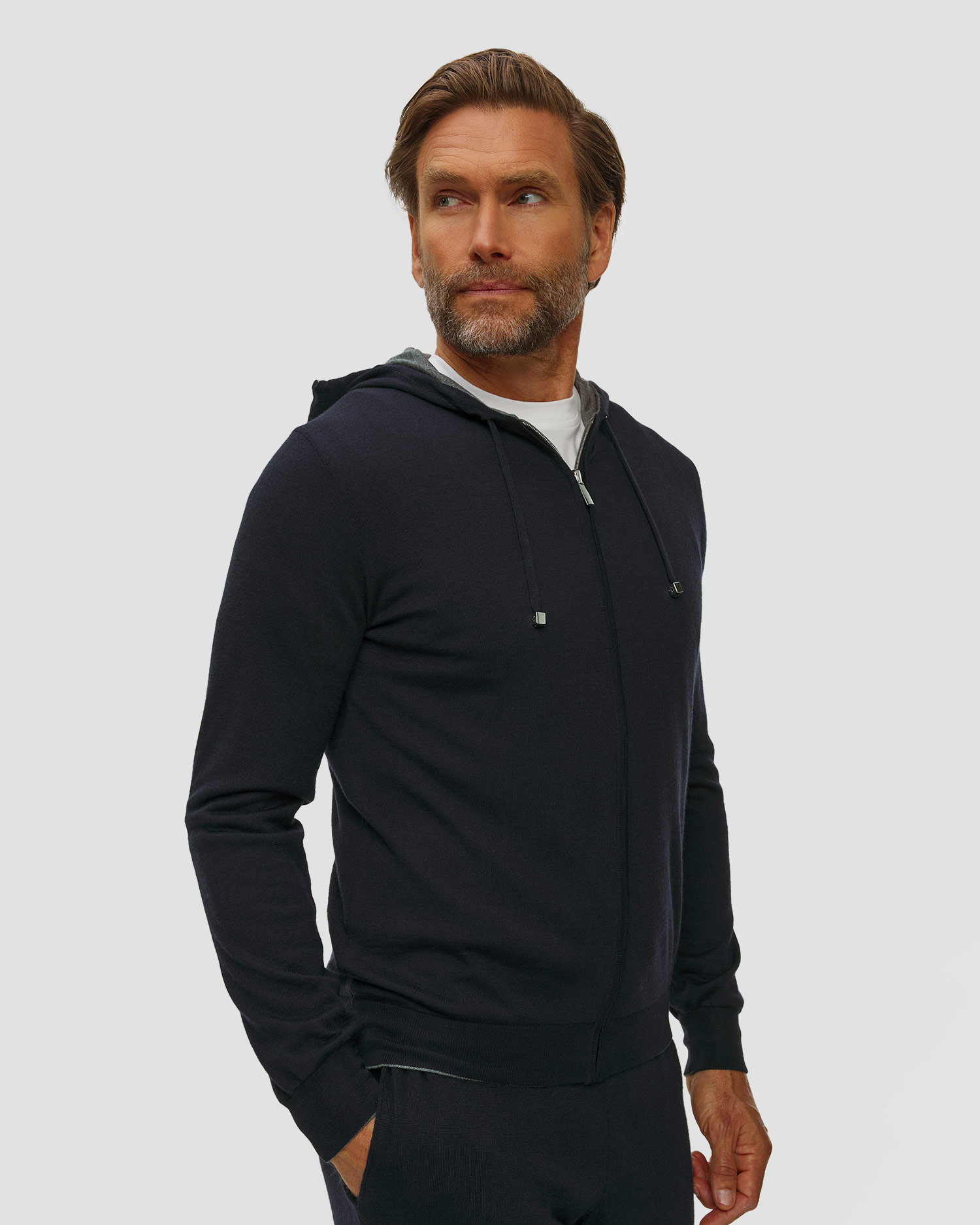 Pashmere Doppelseitiges Wollsweatshirt für Herren