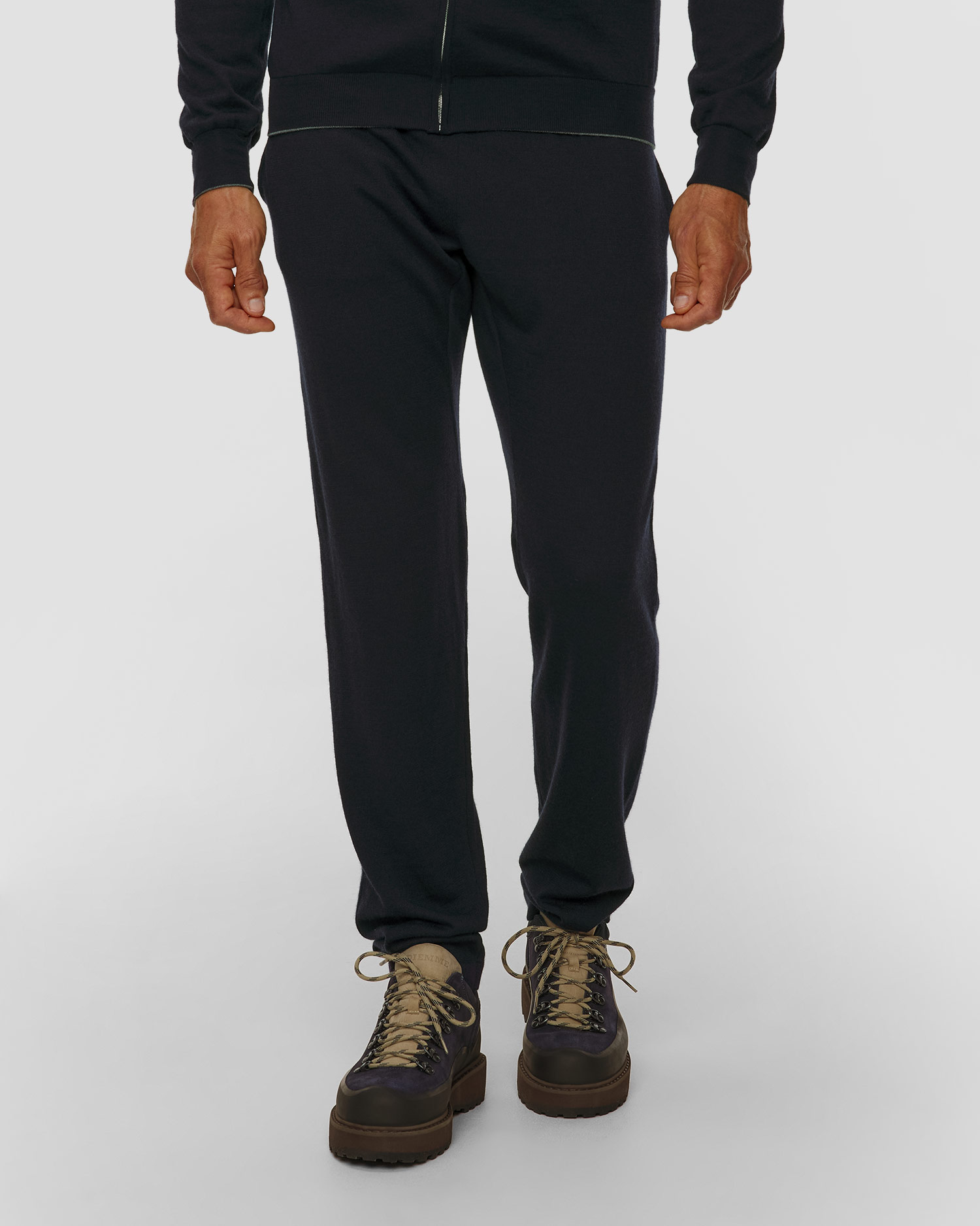 Pashmere Wollhose für Herren in Marineblau