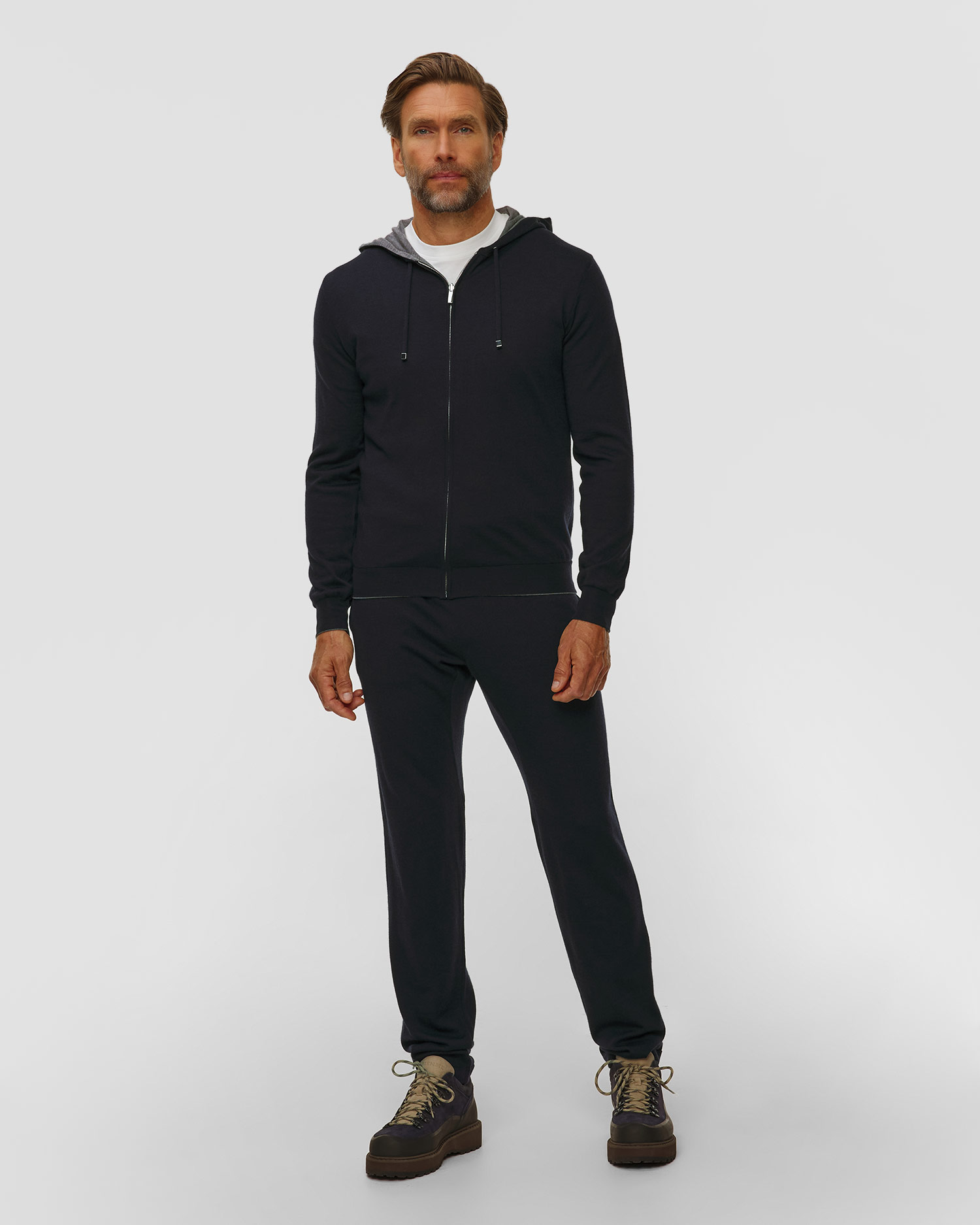 Pashmere Wollhose für Herren in Marineblau