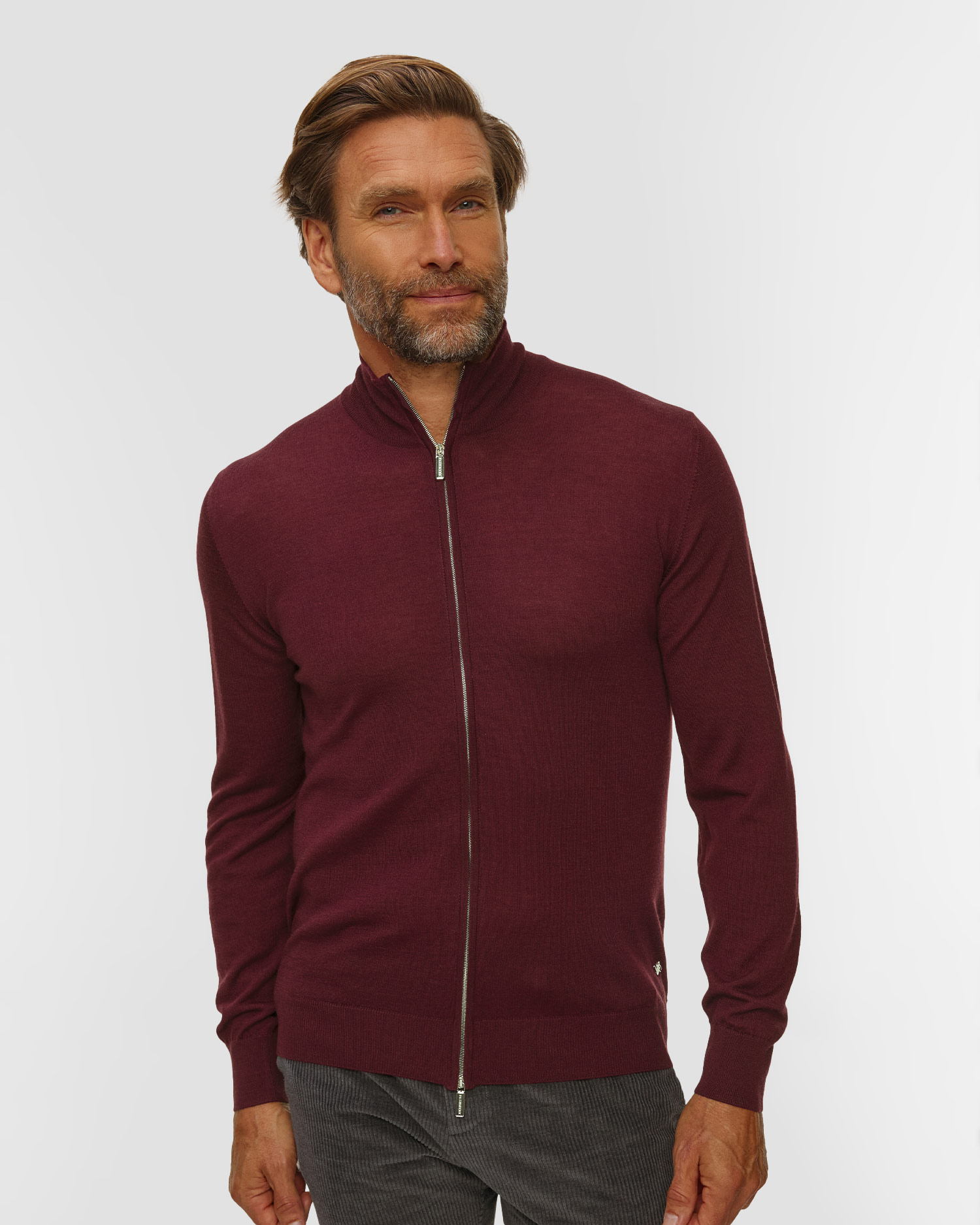 Maglione in lana con cerniera da uomo Pashmere