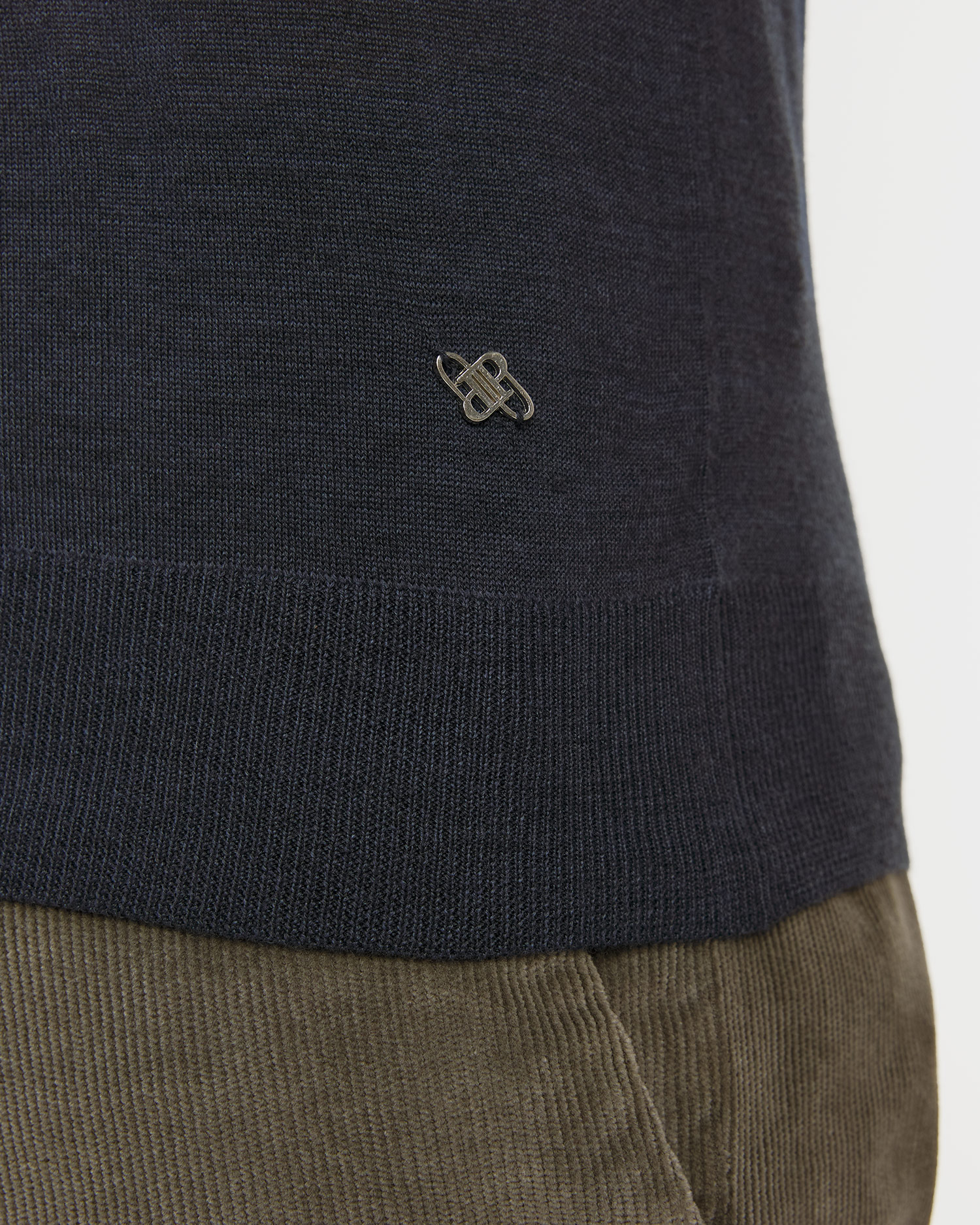 Pashmere Herren-Polopullover aus Wolle