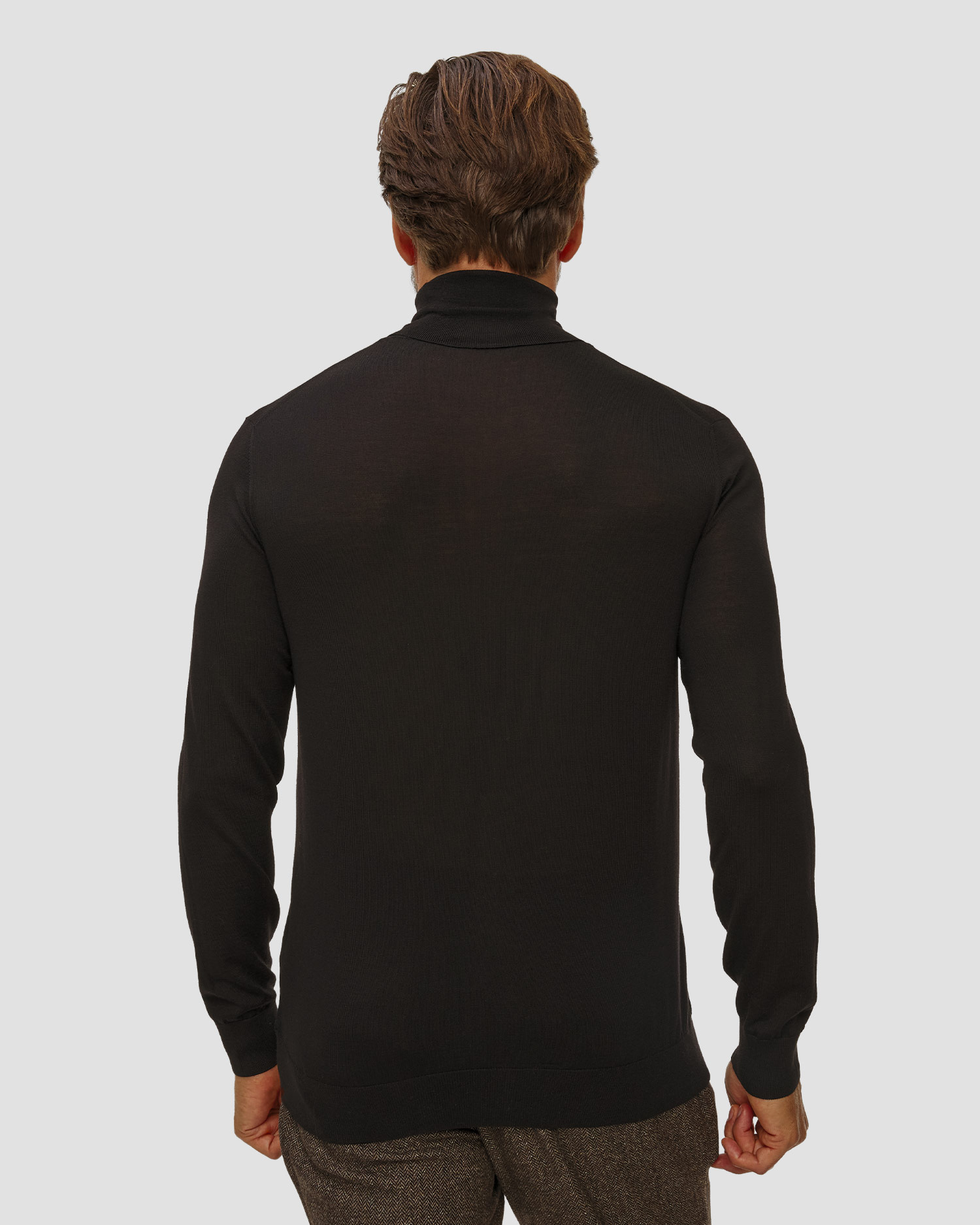 Pashmere Herren-Rollkragenpullover aus Wolle