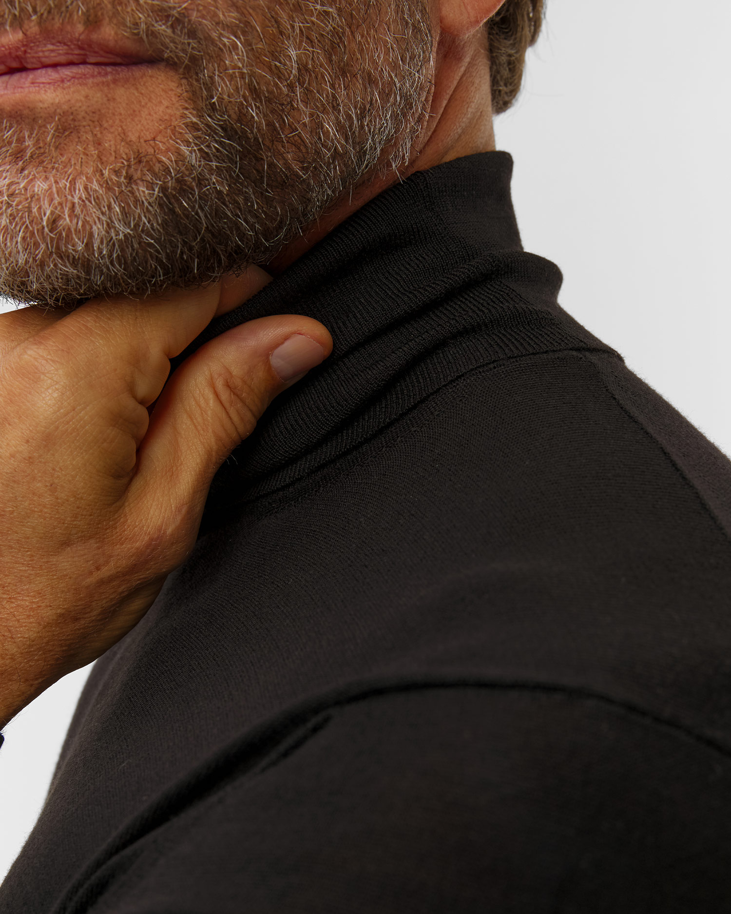 Pashmere Herren-Rollkragenpullover aus Wolle