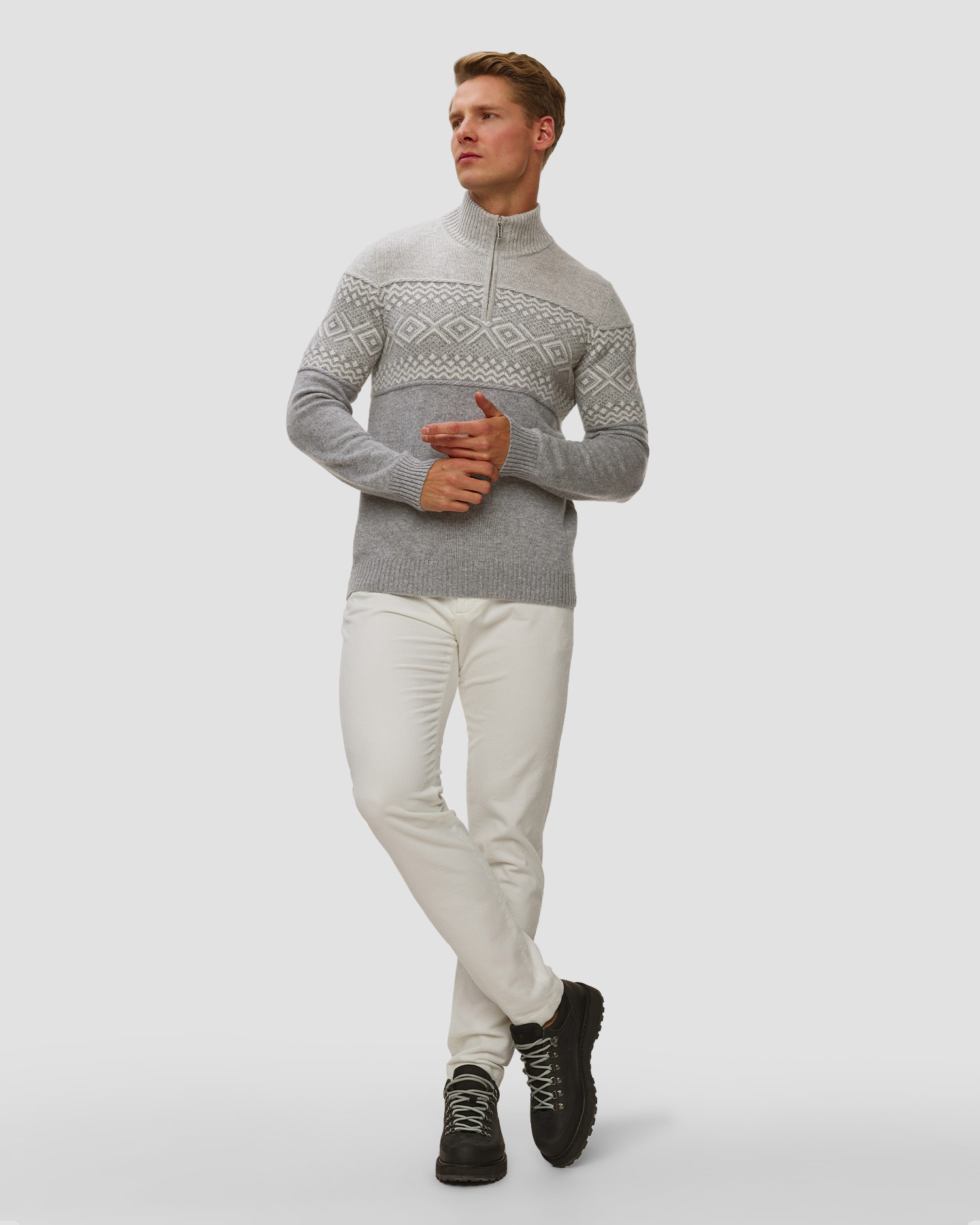 Pashmere Herren-Rollkragenpullover aus Kaschmir