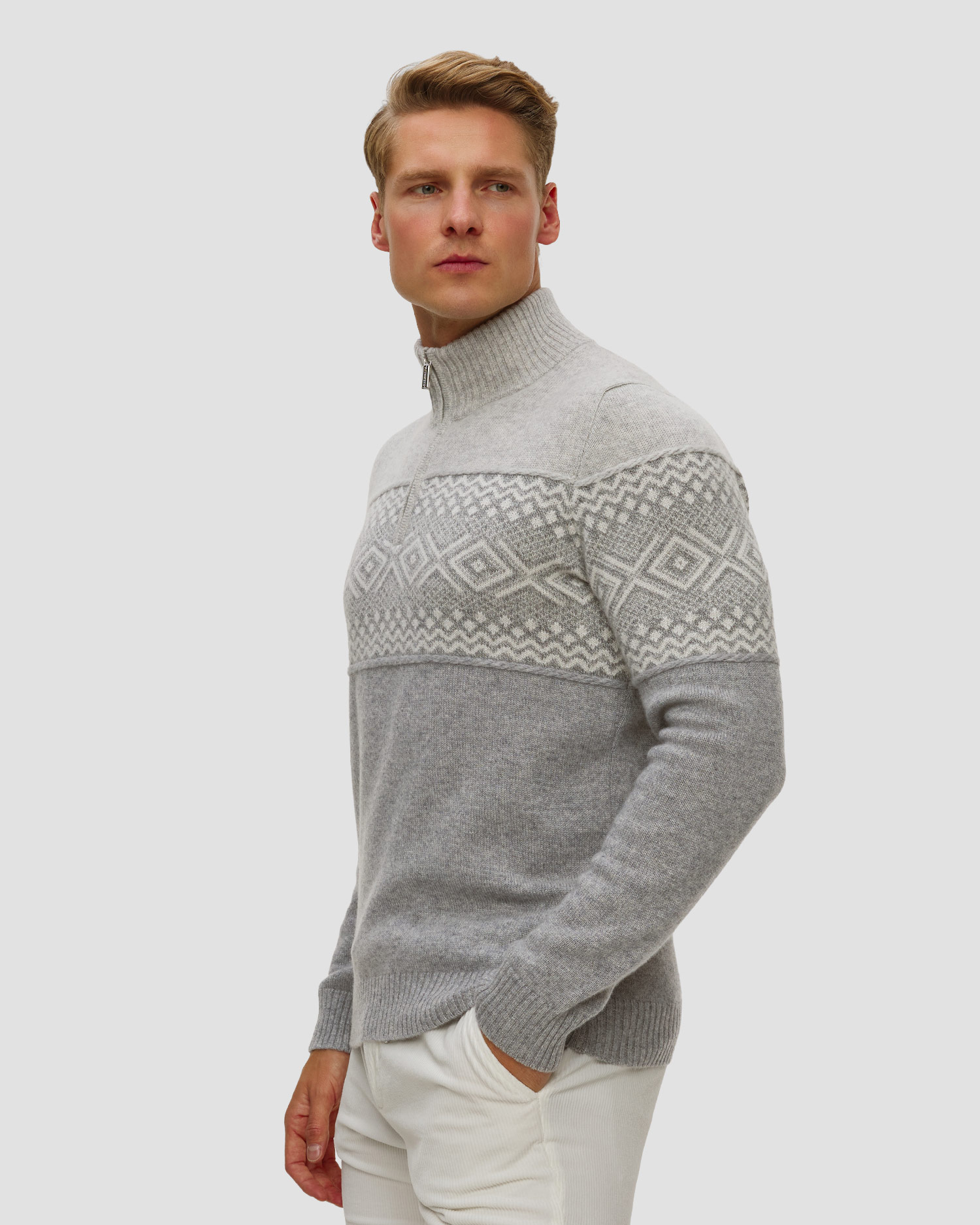 Pashmere Herren-Rollkragenpullover aus Kaschmir