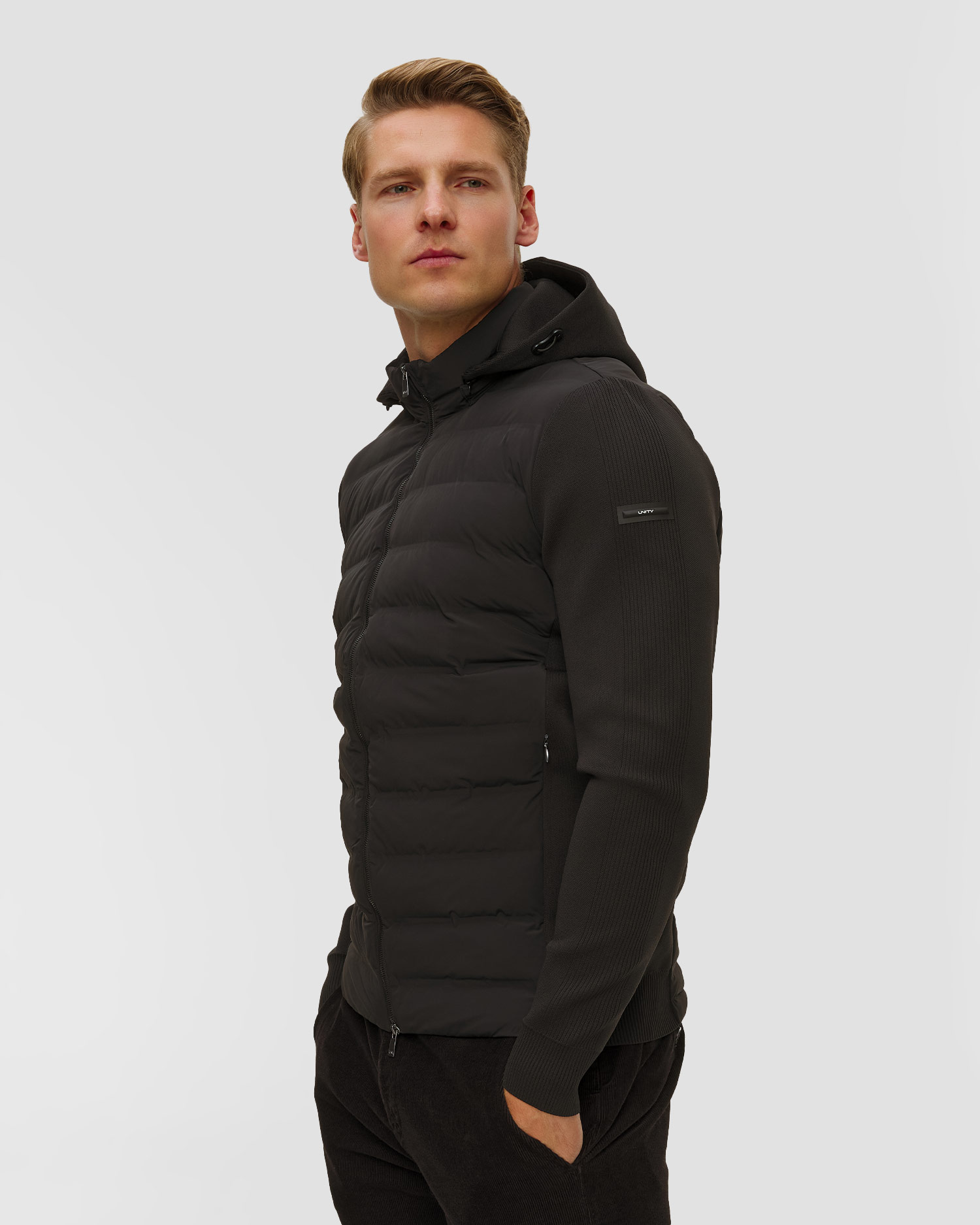 Czarna kurtka hybrydowa męska Unity Original Beatles