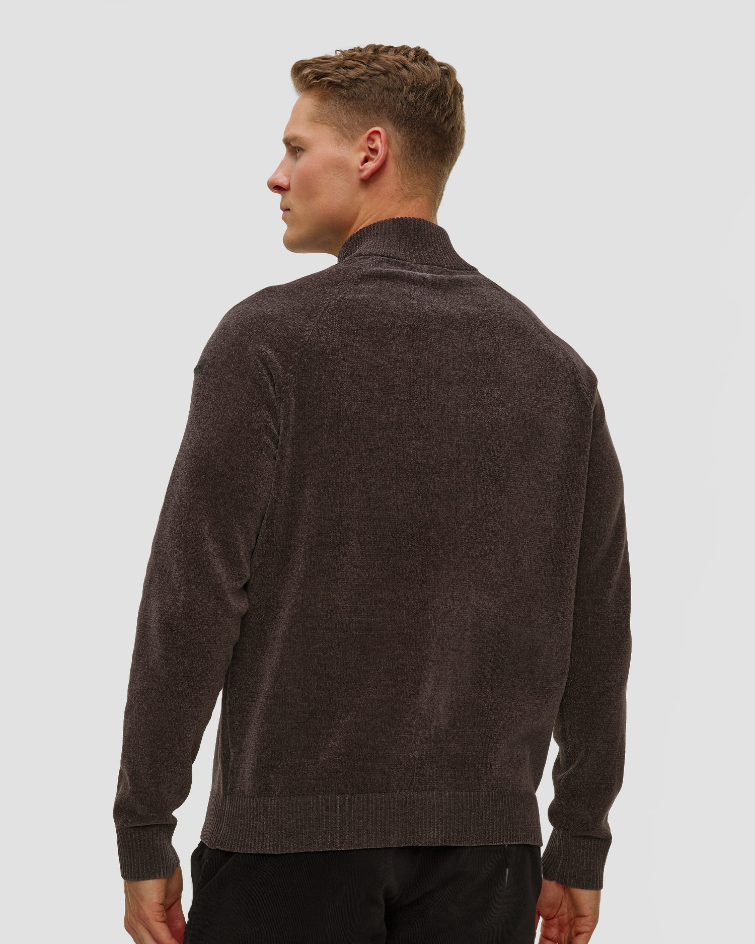 Pánsky sivý sveter na zips Unity Original Chimbo Cheni