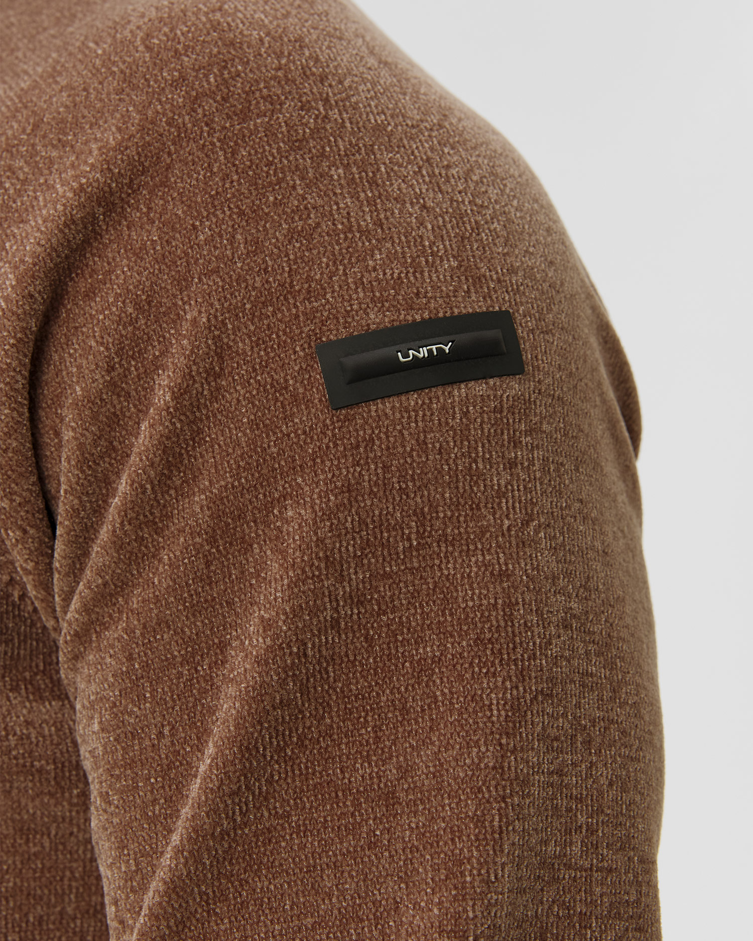 Pánsky hnedý sveter na zips Unity Original Chimbo Cheni