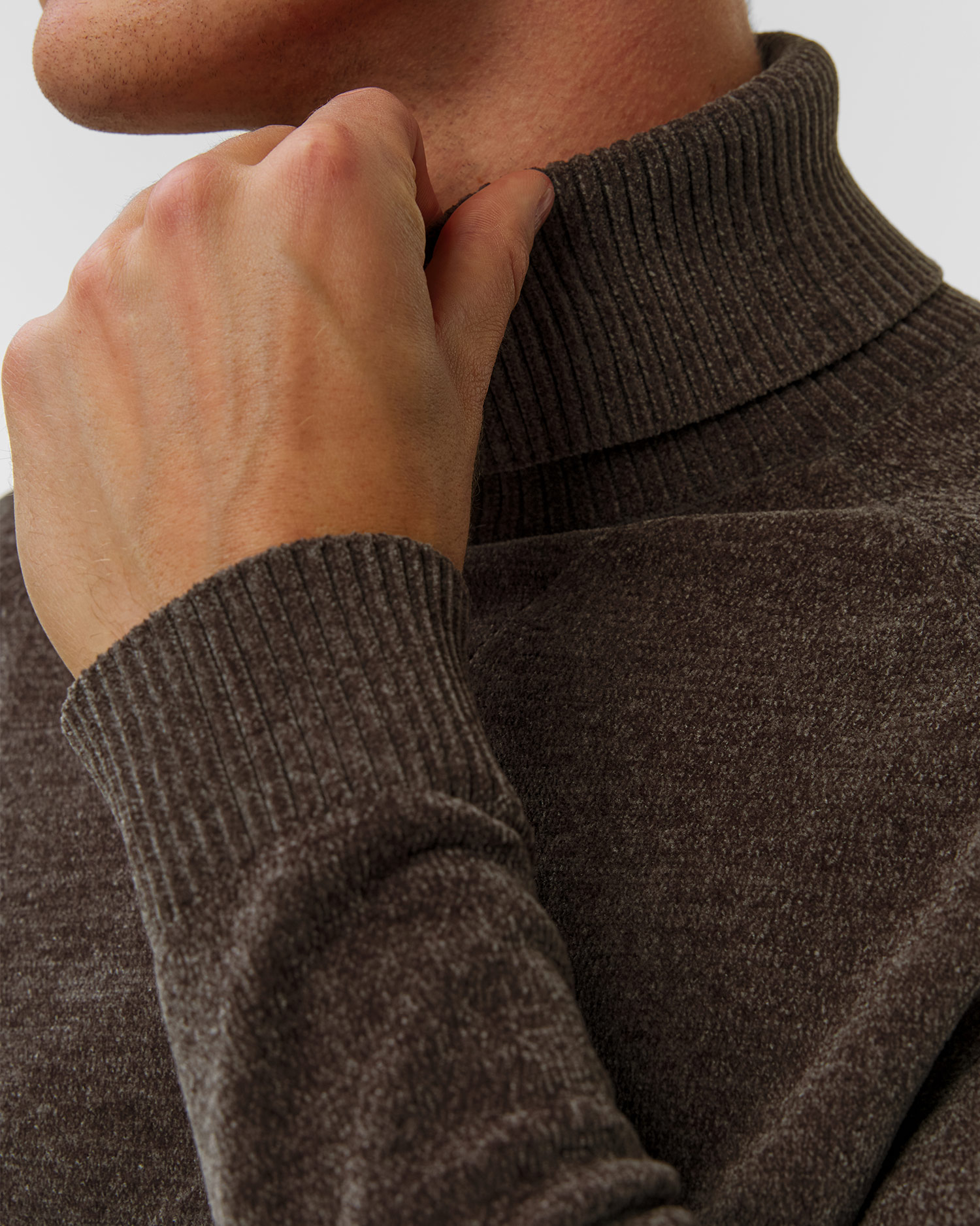 Men's dark grey turtleneck jumper Unity Original Popov Cheni