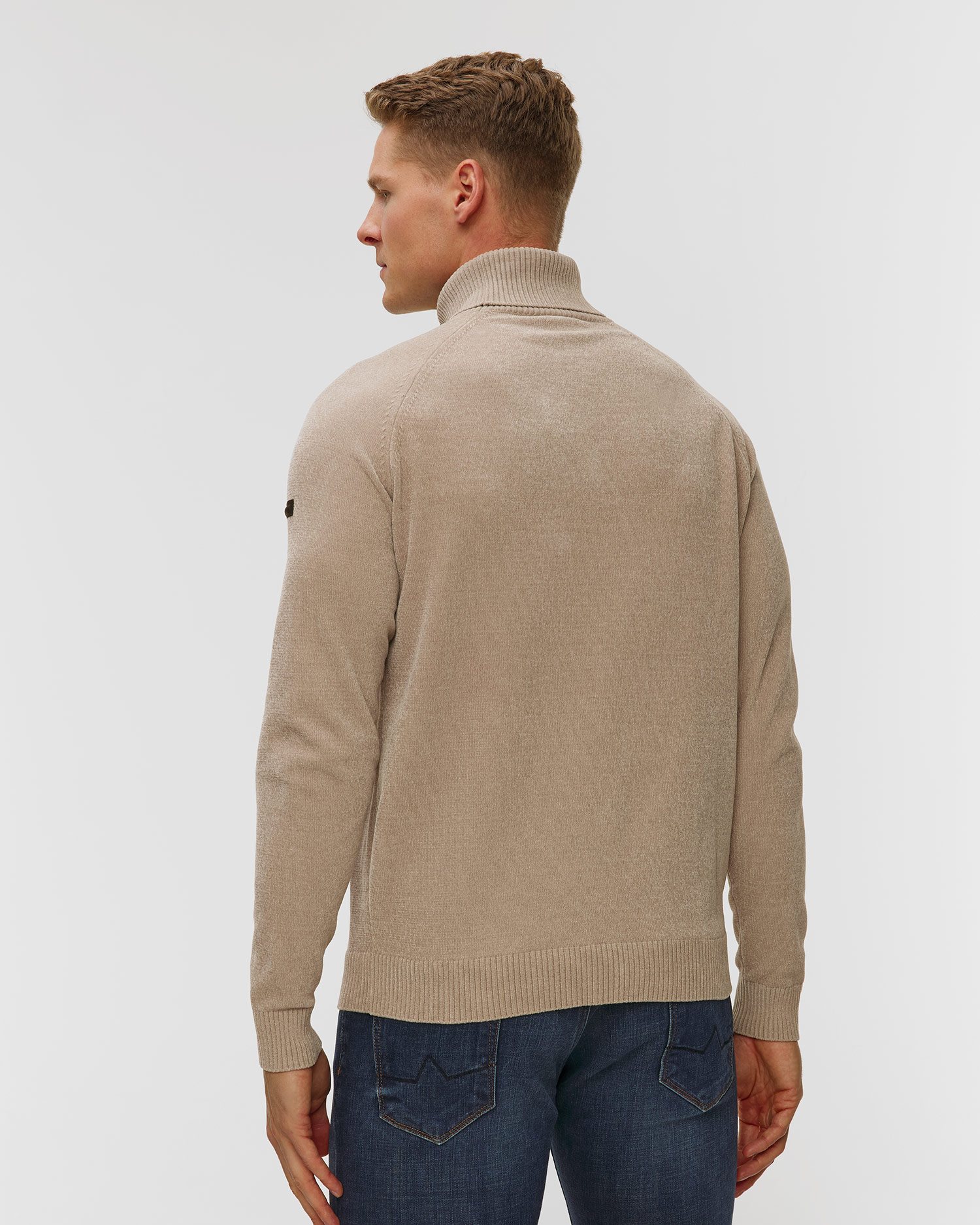 Maglione beige a collo alto da uomo Unity Original Popov Cheni