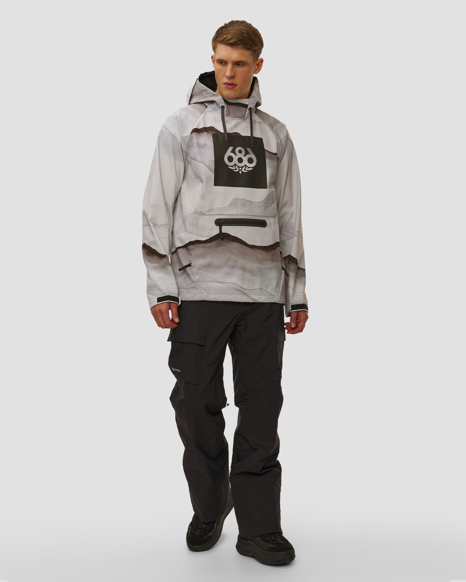 Hanorac de snowboard pentru bărbați 686 Mens Waterproof Hoody