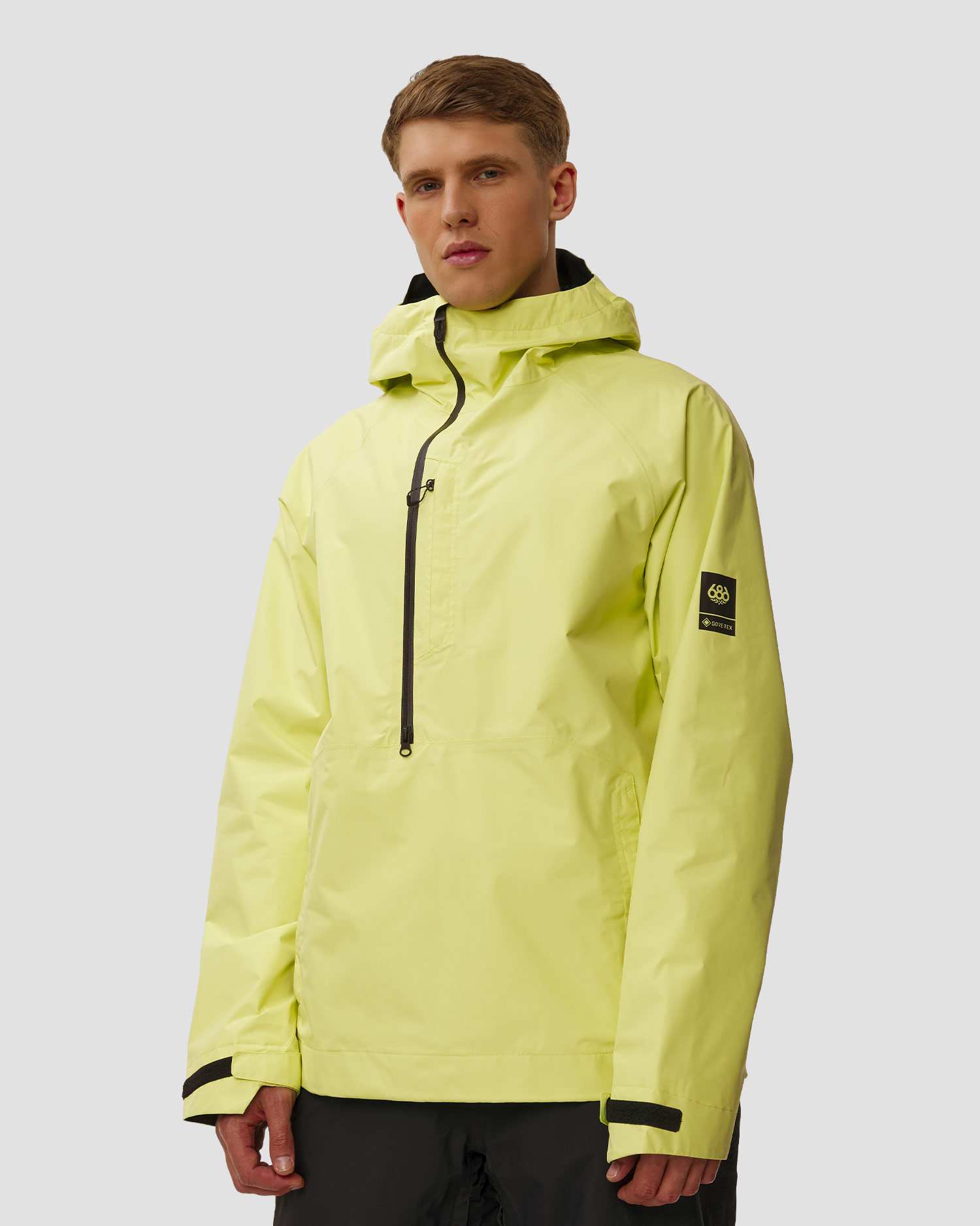 Jachetă de snowboard pentru bărbați 686 Mns Gore-Tex Fragment Shell Anorak, Culoare/Model: Żółty,Zielony