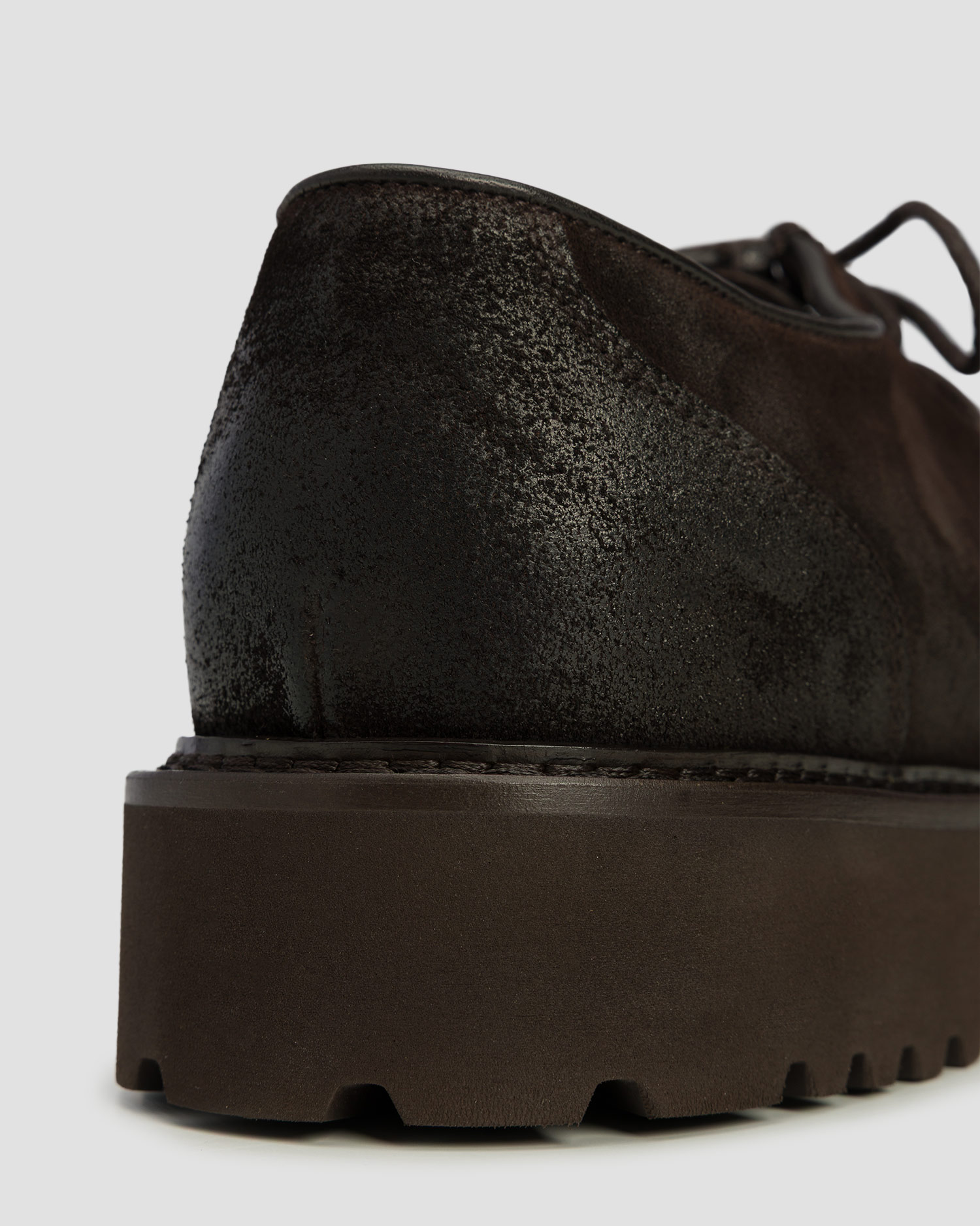 Buty skórzane męskie Doucal's Derby Parabout Commander Terre czarne