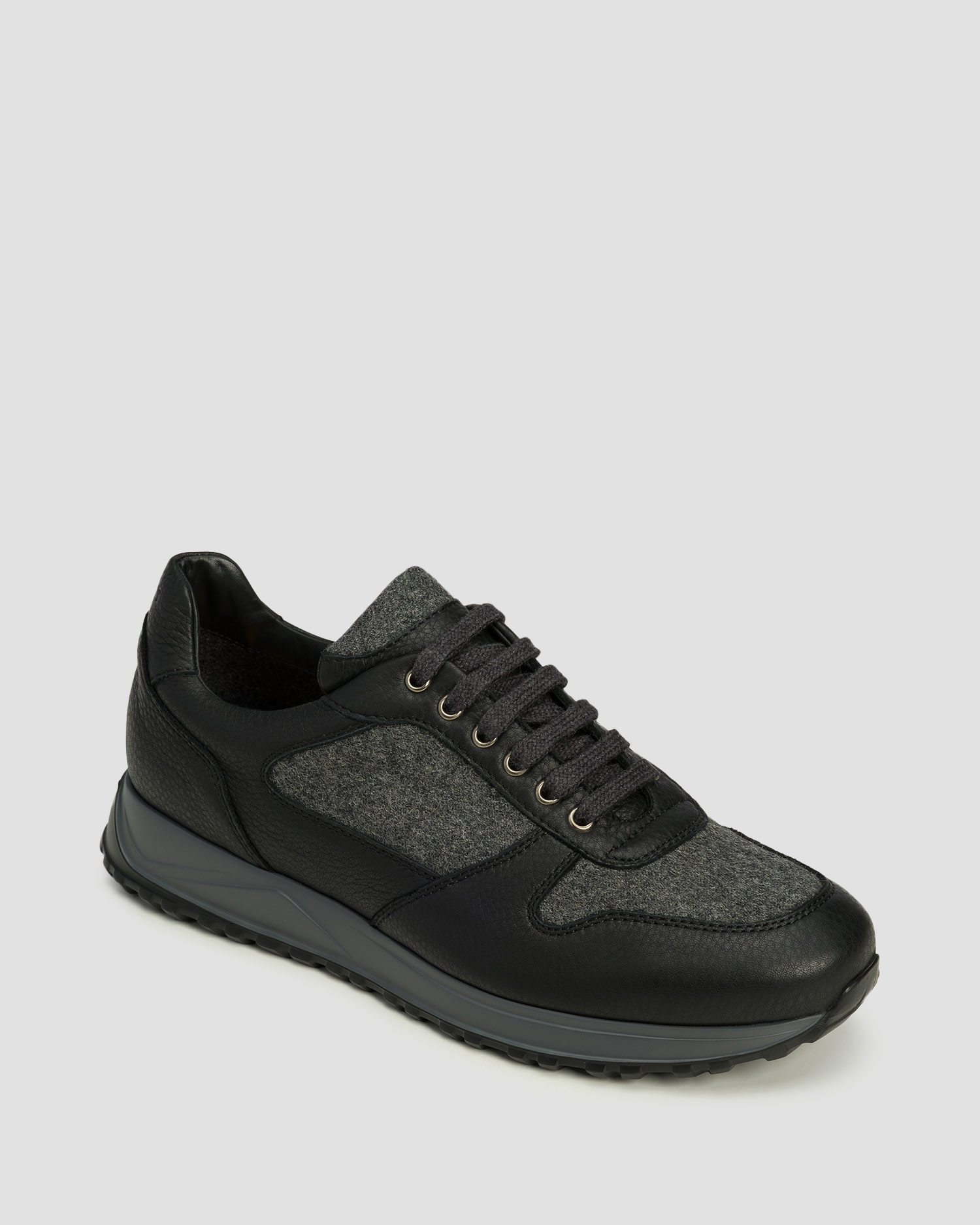 Doucal's Agnis Grigio Lederschuhe für Herren in Schwarz