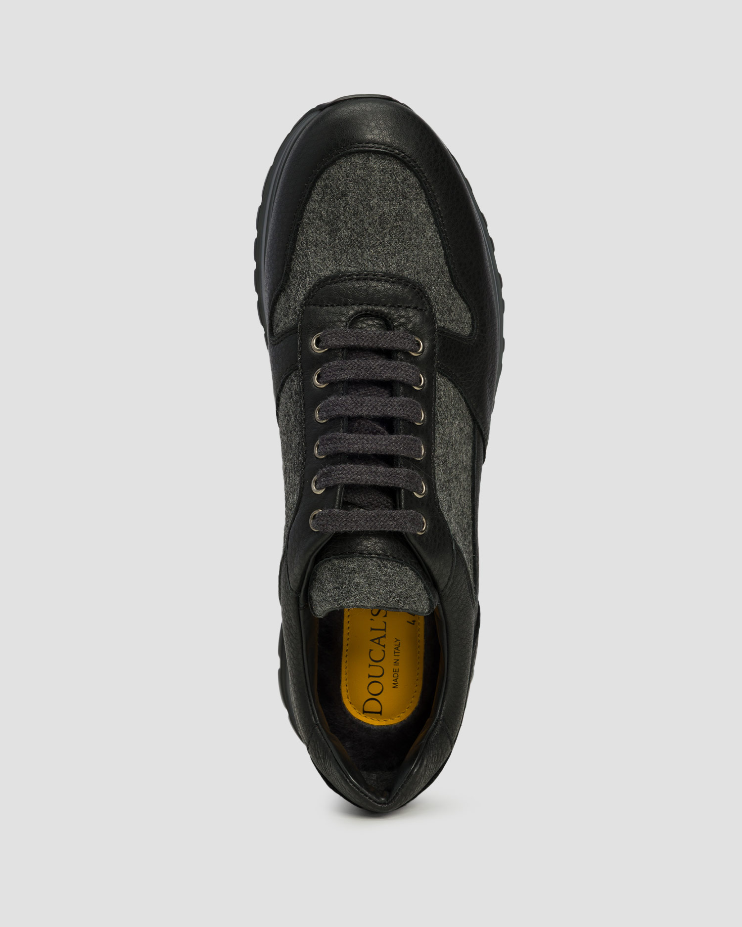 Doucal's Agnis Grigio Lederschuhe für Herren in Schwarz