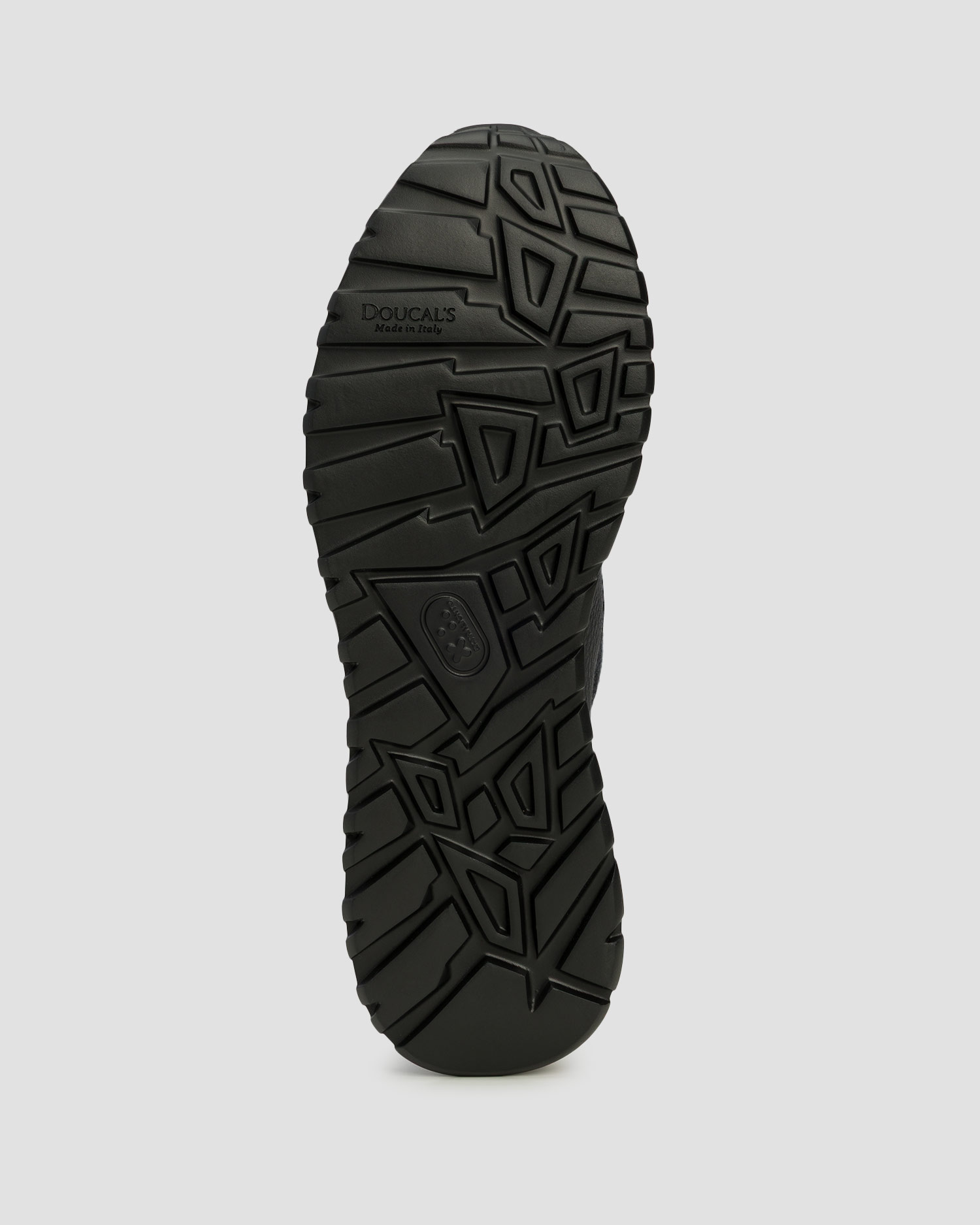 Buty skórzane męskie Doucal's Zacinto Grigio czarne