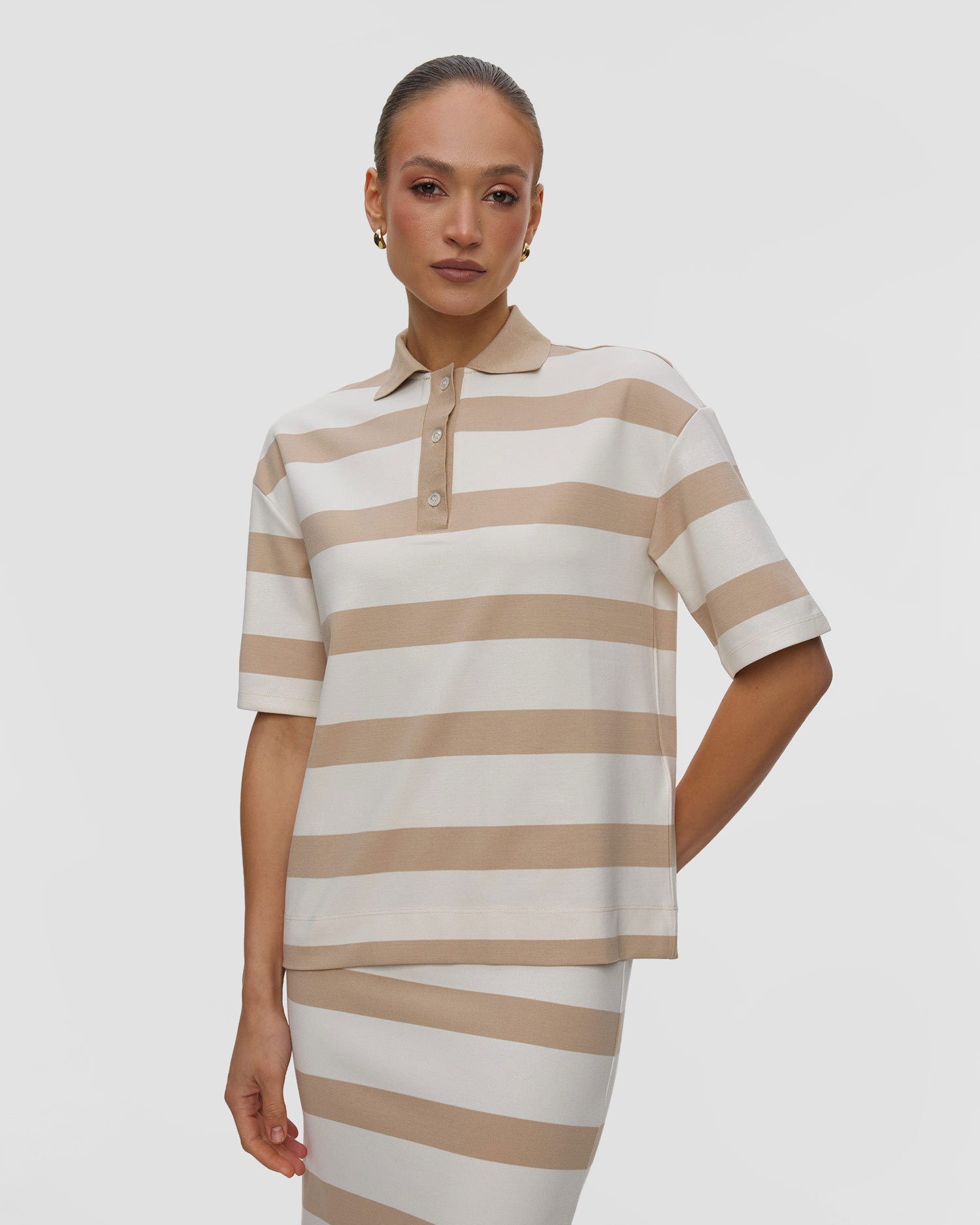 Women's viscose polo shirt Max Mara Mmlabetaia
