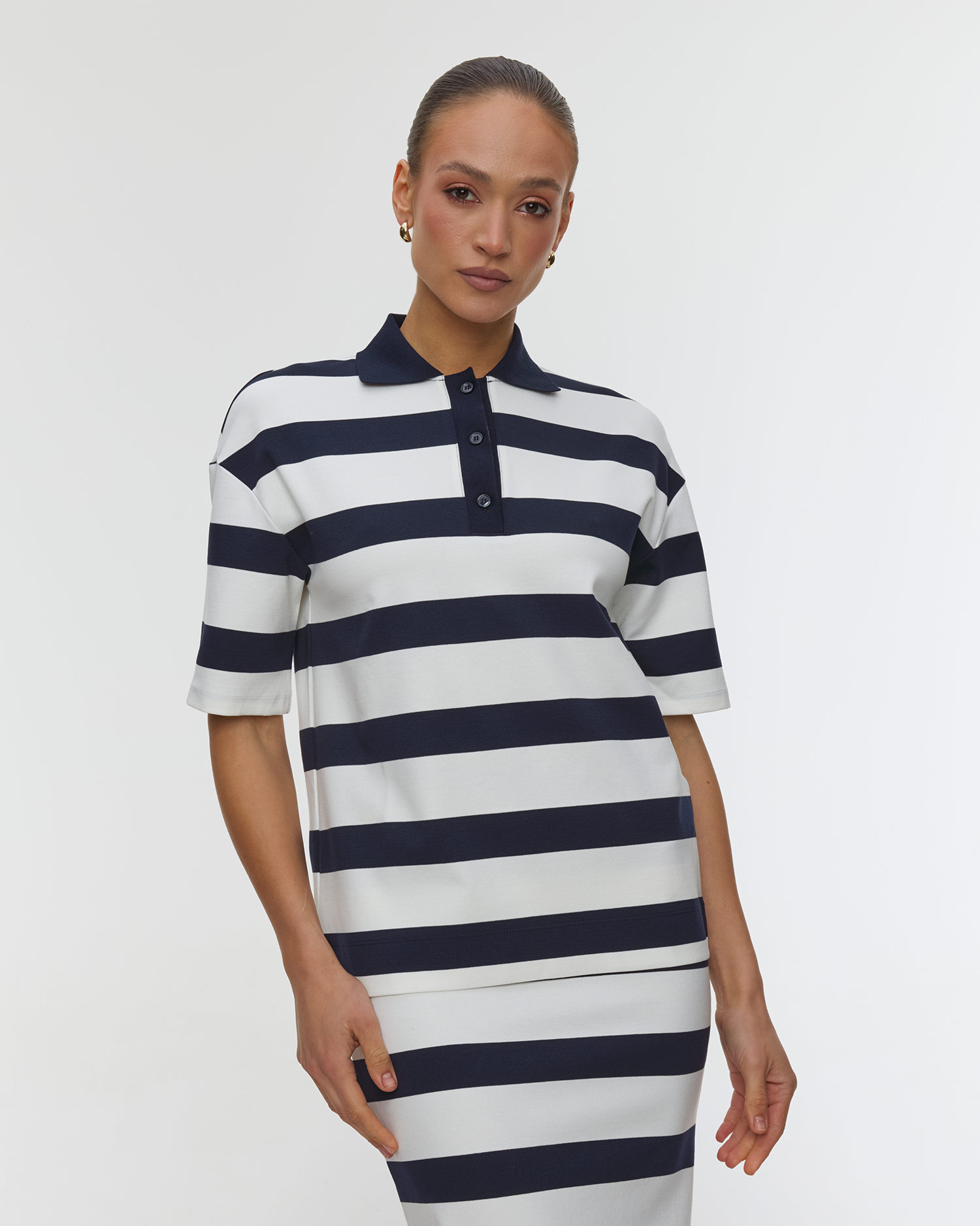 Women's viscose polo knit Max Mara Mmlabetaia, Color/Pattern: Print