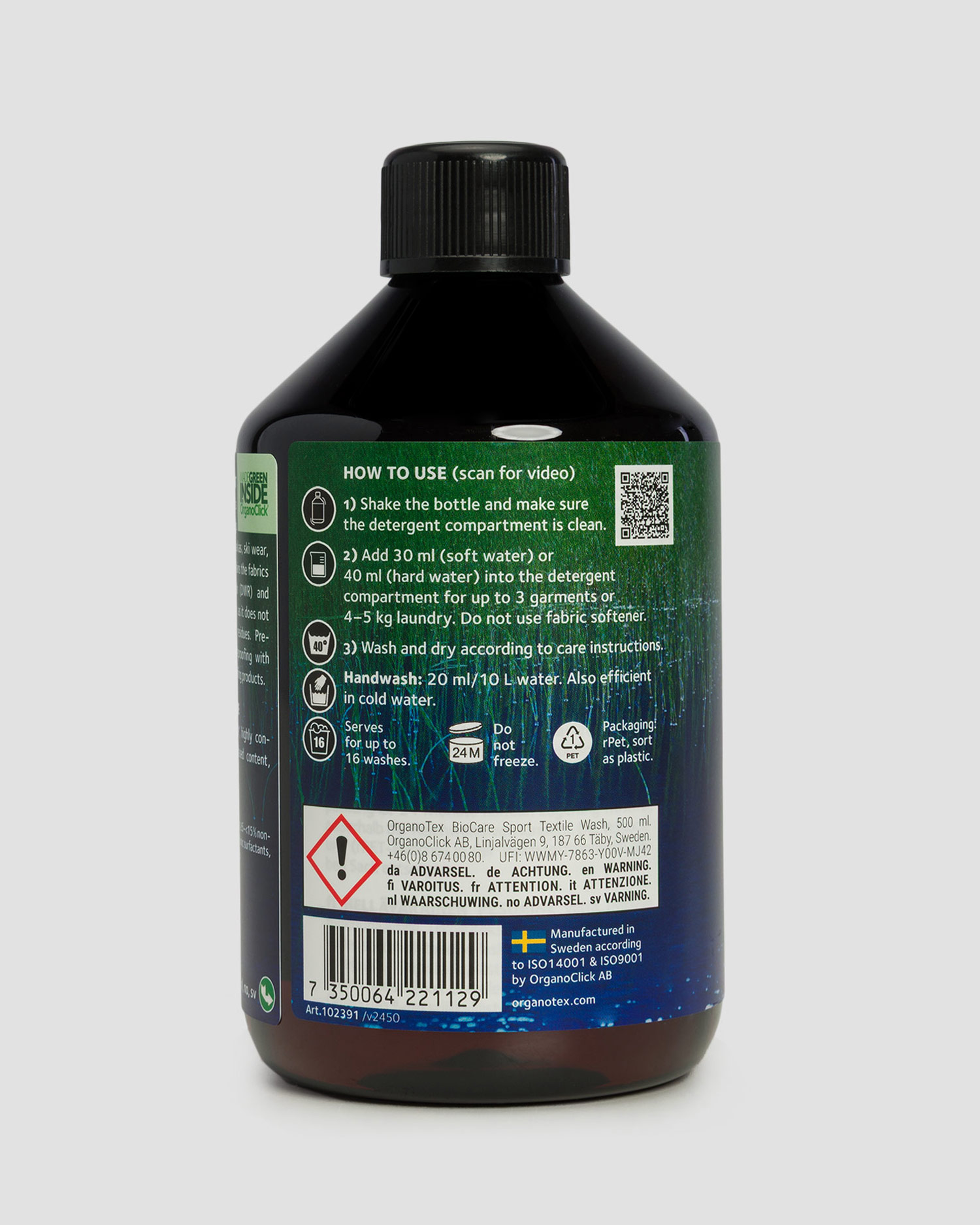 OrganoTex BioCare Sport Textile Wash 500ml