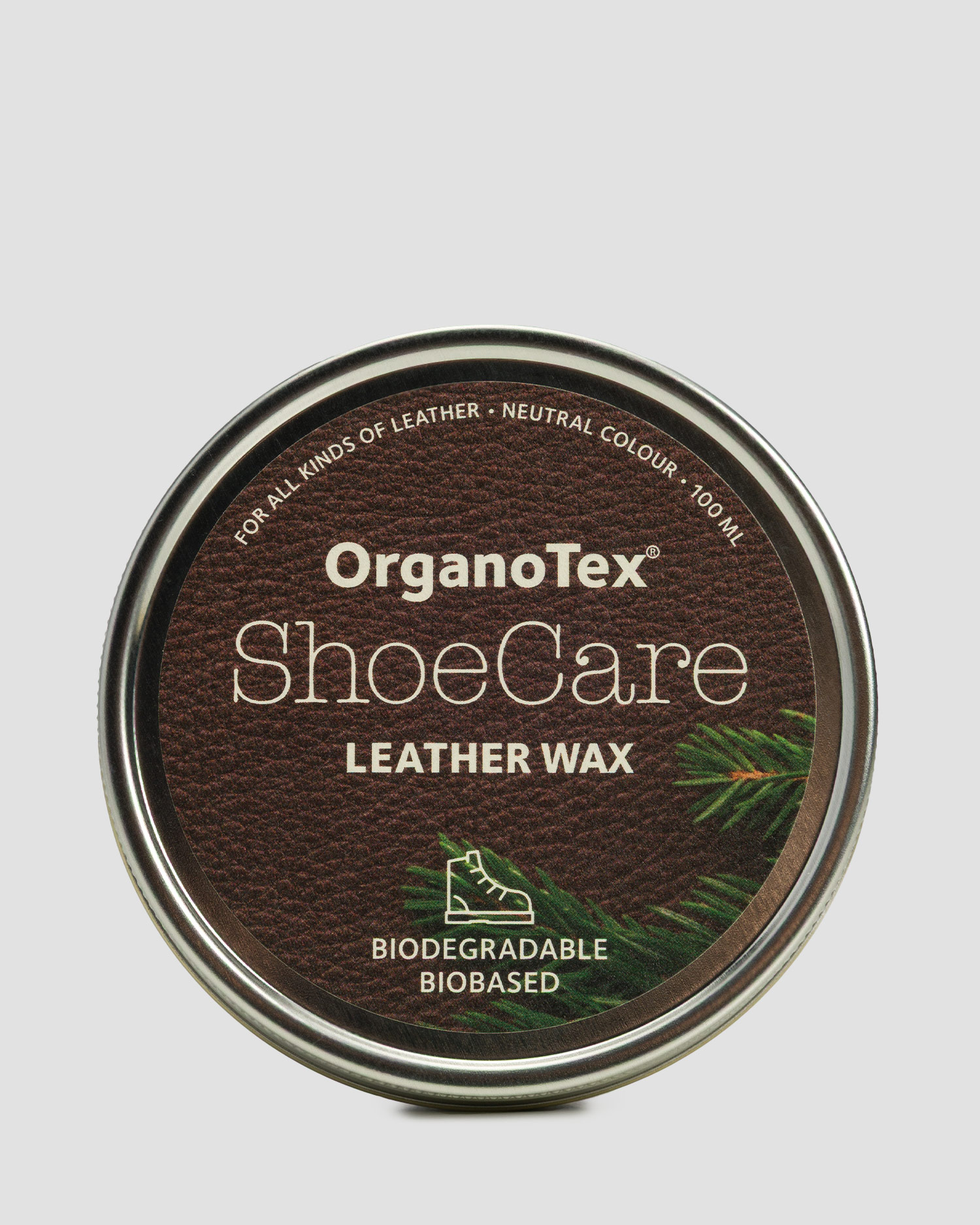 Cera impermeabilizzante per scarpe in pelle OrganoTex ShoeCare Leather Wax 100ml