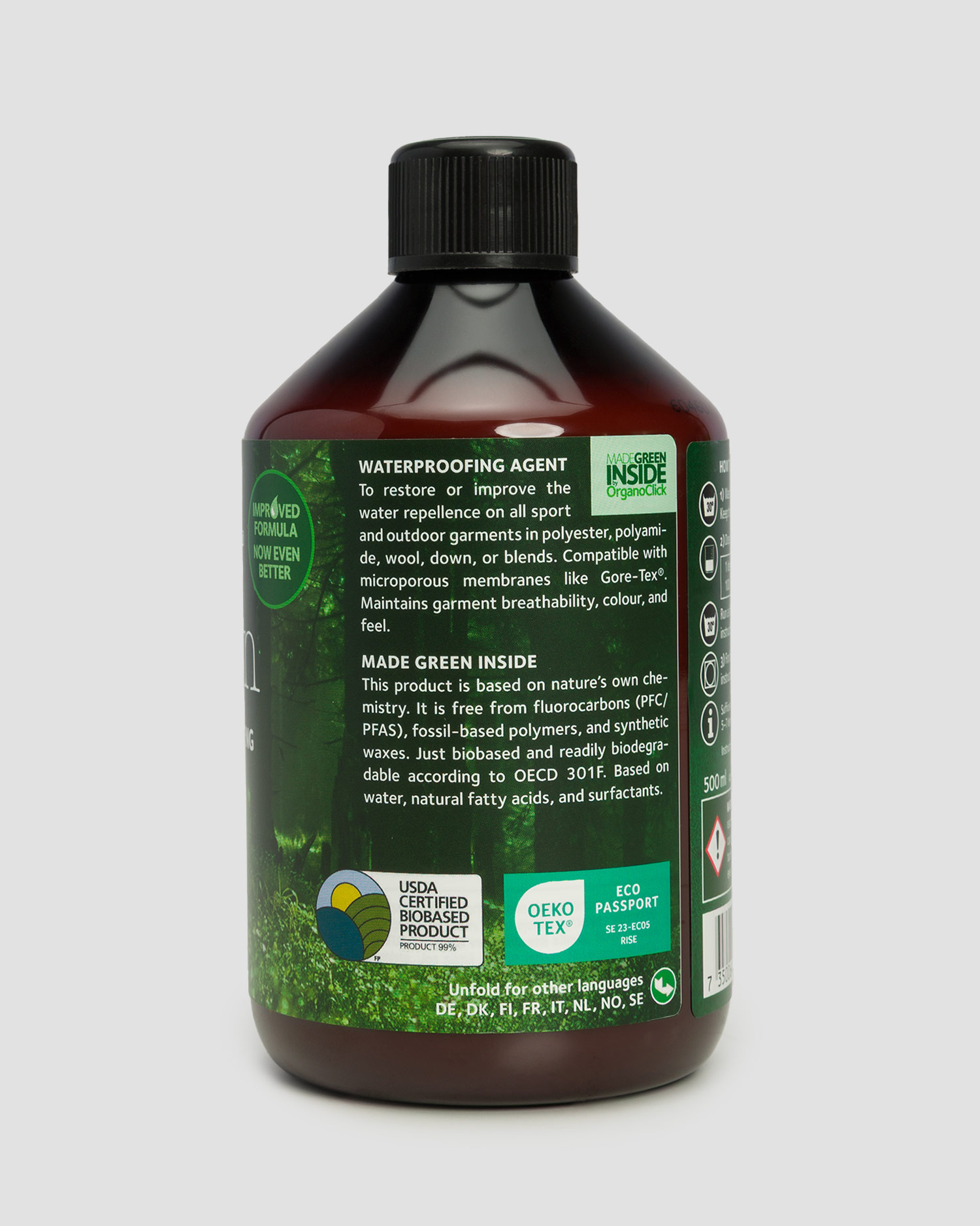 Waterproofing detergent OrganoTex Wash-In 500ml