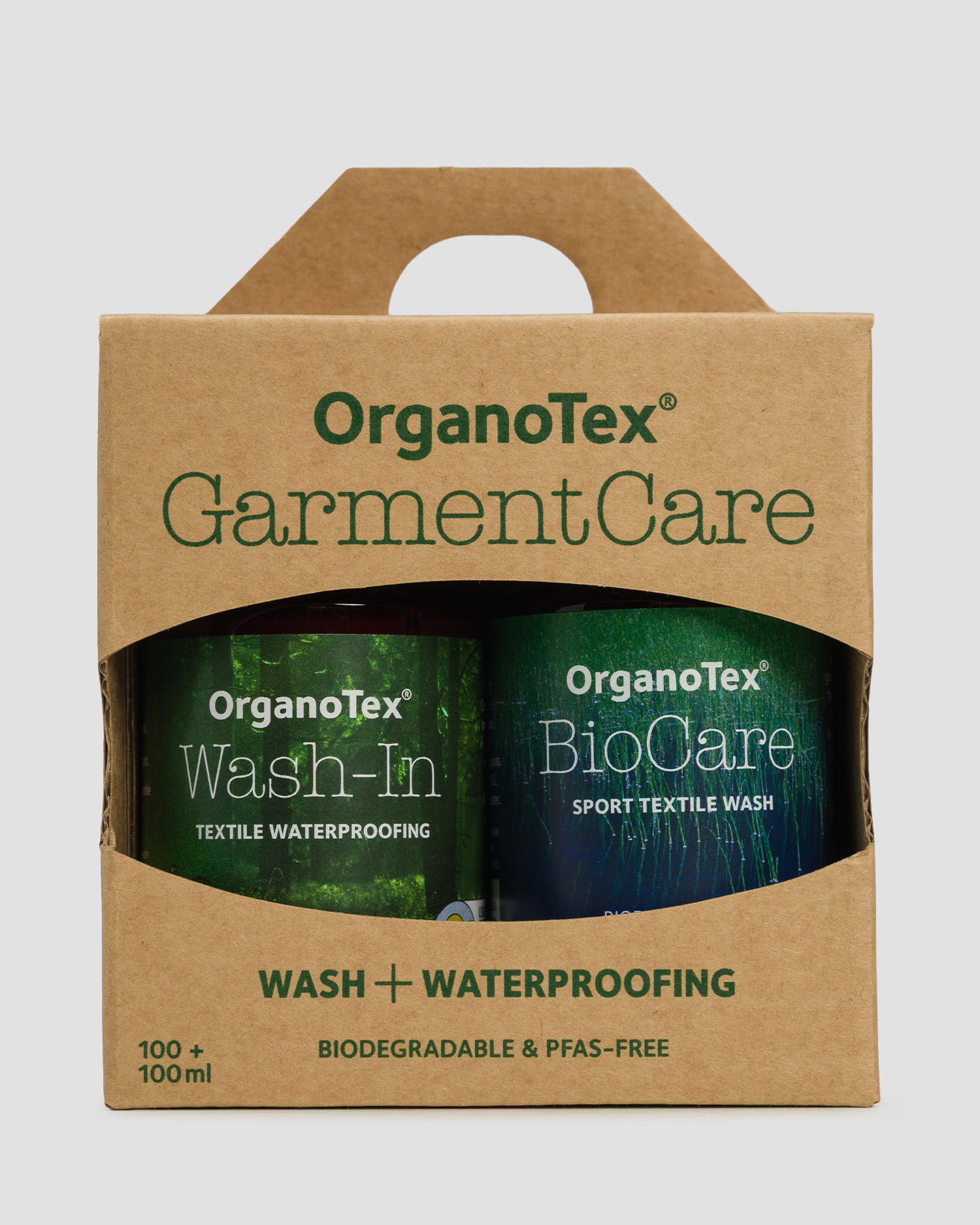 Set per lavaggio e impermeabilizzazione per abbigliamento OrganoTex Garment Care Kit 100+100ml
