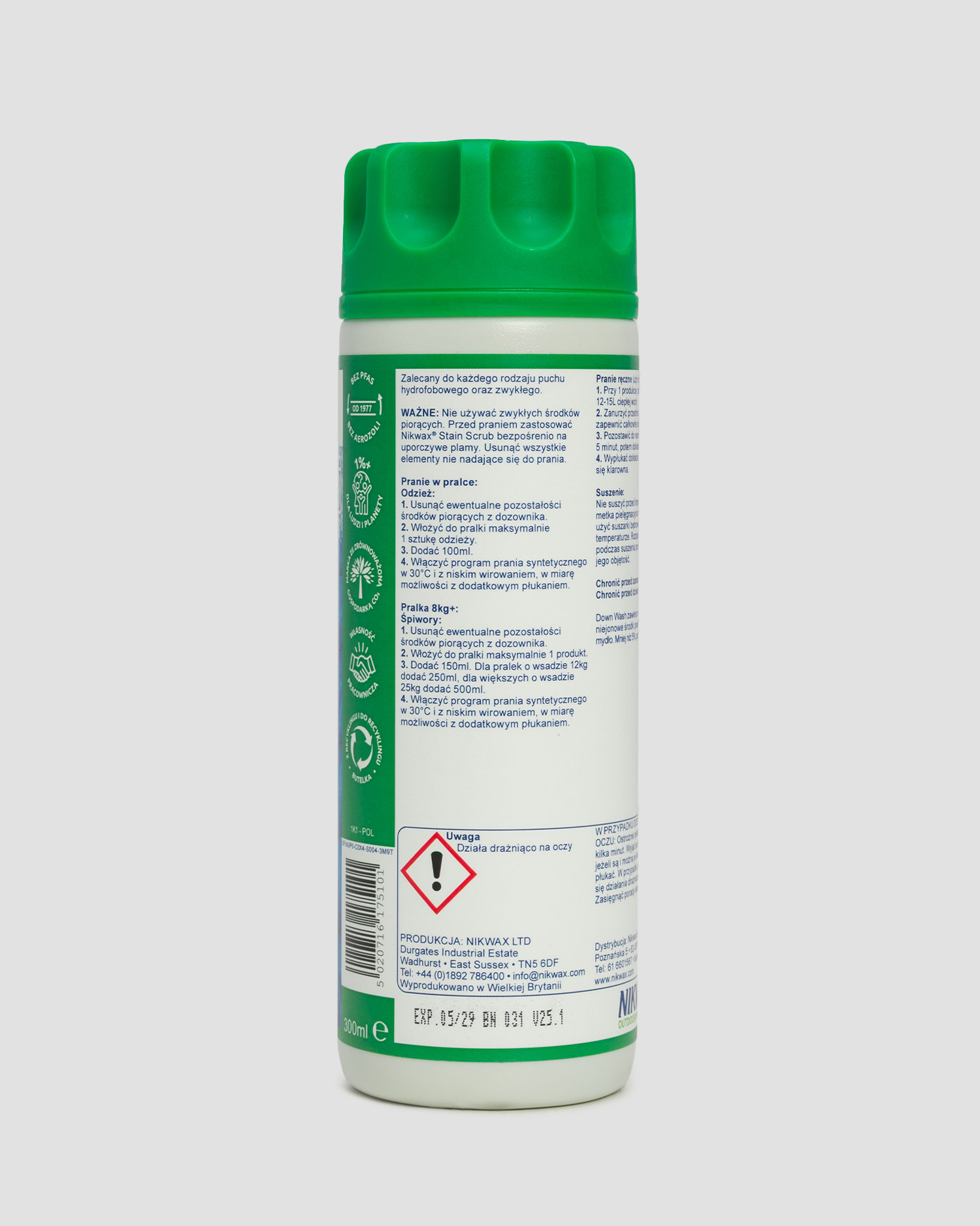 Prací a impregnačný prostriedok na páperové oblečenie a vybavenie Nikwax Down Wash.Direct 300ml