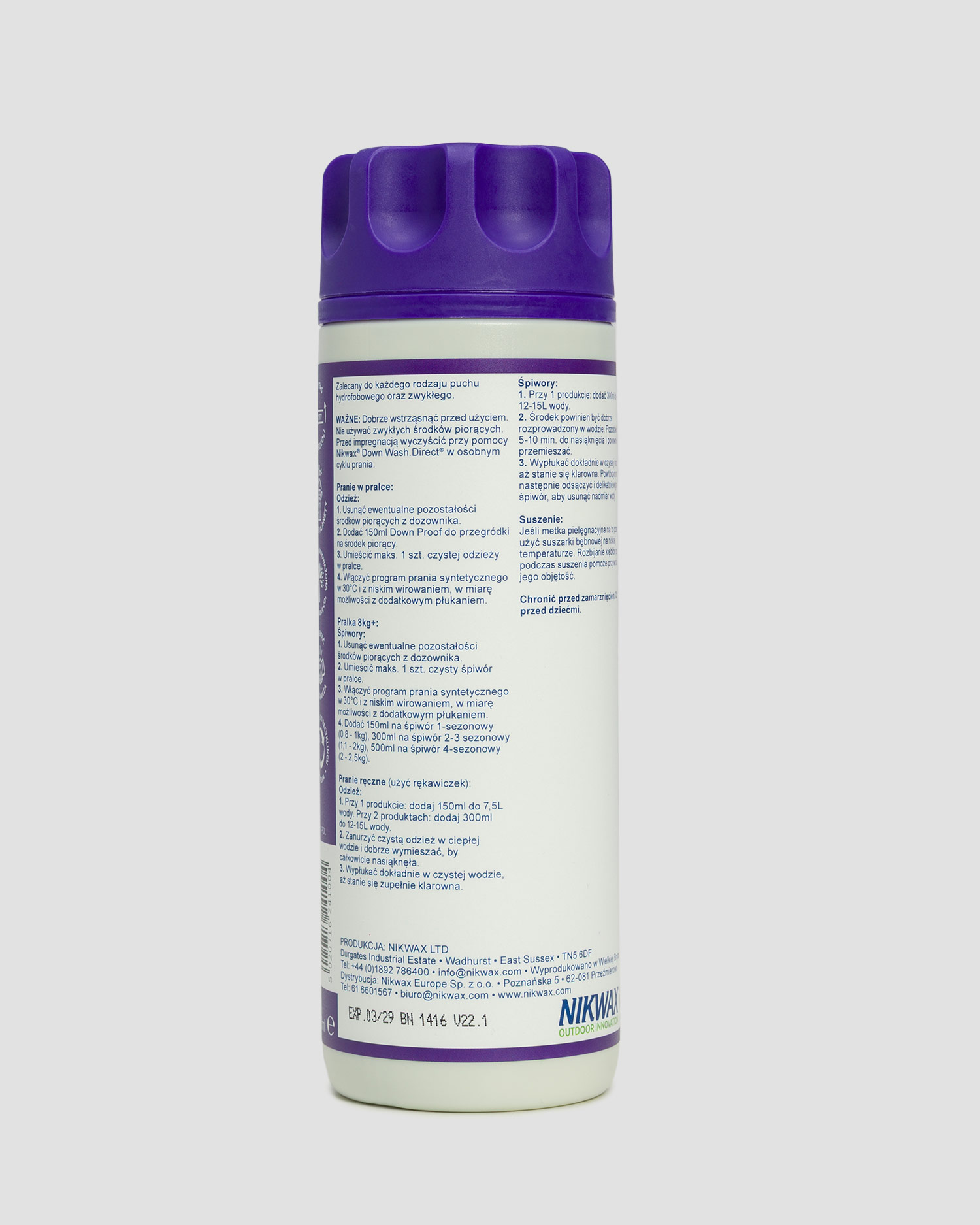 Impregnačný prostriedok na páperie Nikwax Down Proof 300ml