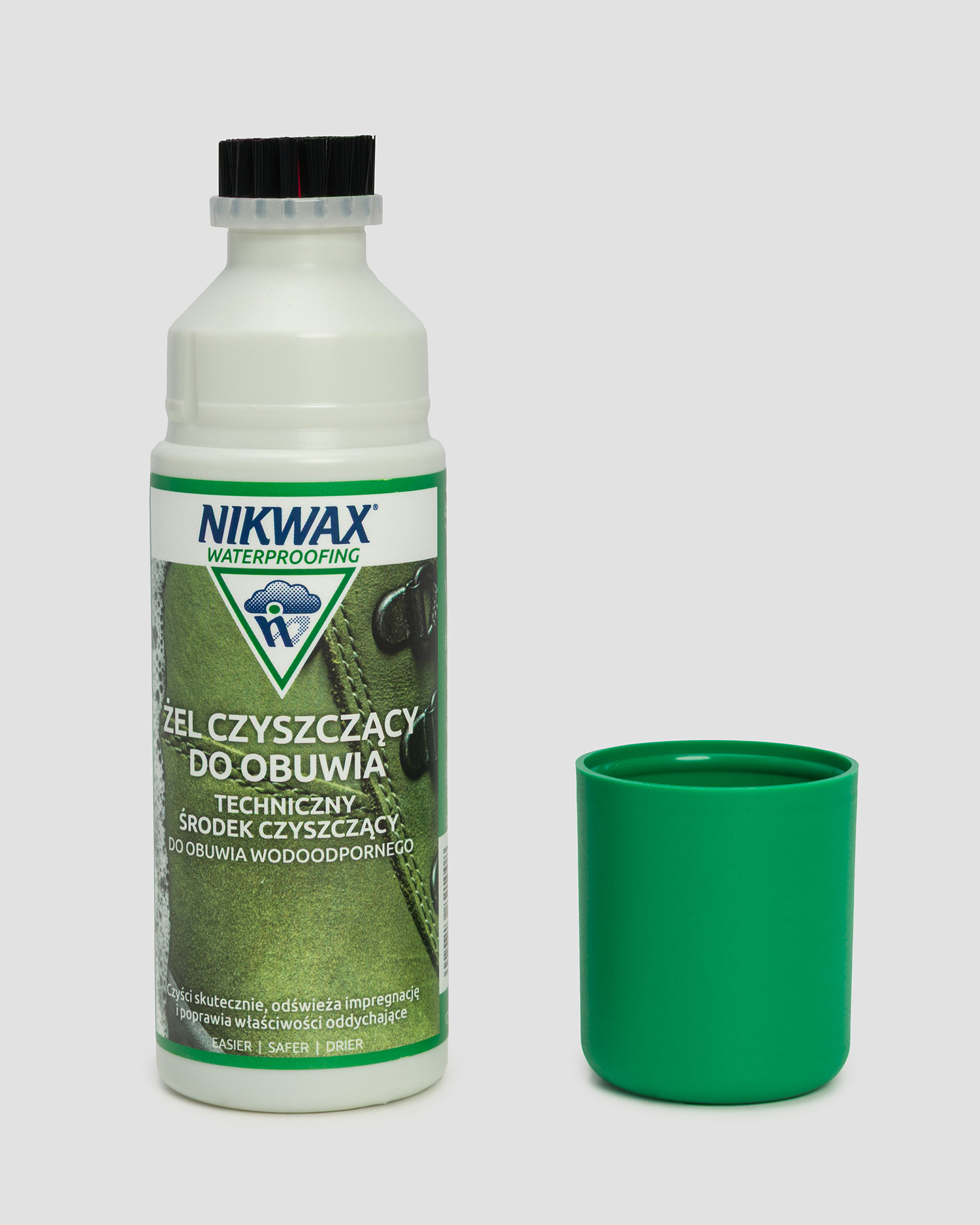 Čistiaci prostriedok s kefkou na vodovzdornú obuv Nikwax Footwear Cleaning Gel 125ml
