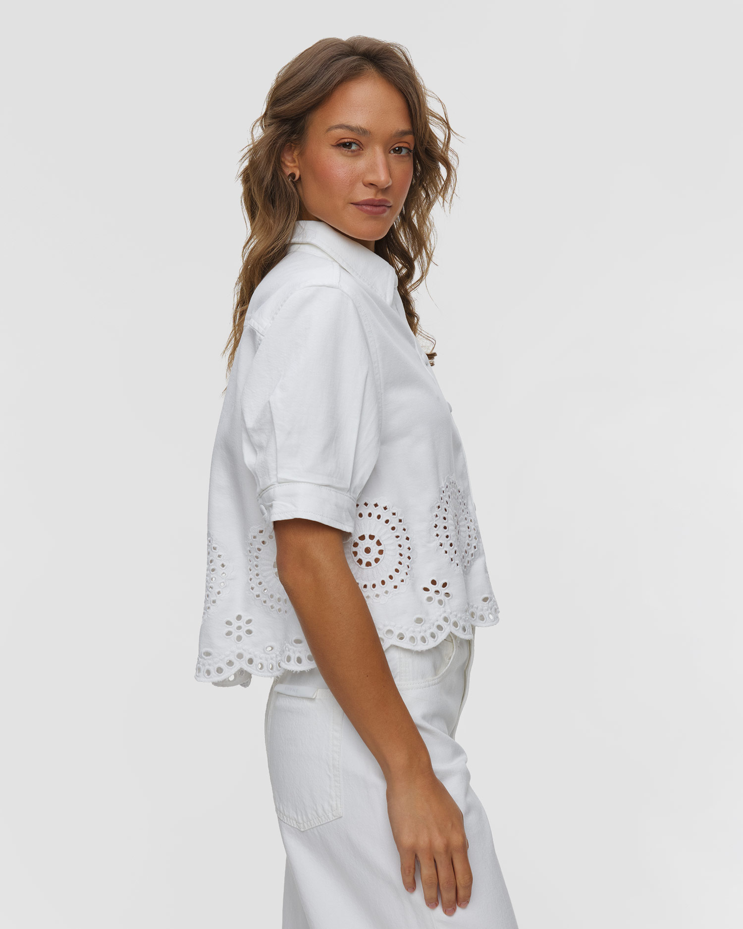 Dámska košela Frame The Eyelet Billow Sleeve Shirt