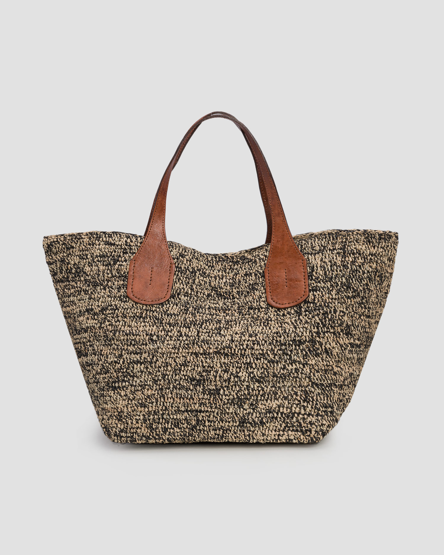 Ibeliv Tokyo II Handgewebte Damentasche, Farbe/Muster: Beżowy,Czarny